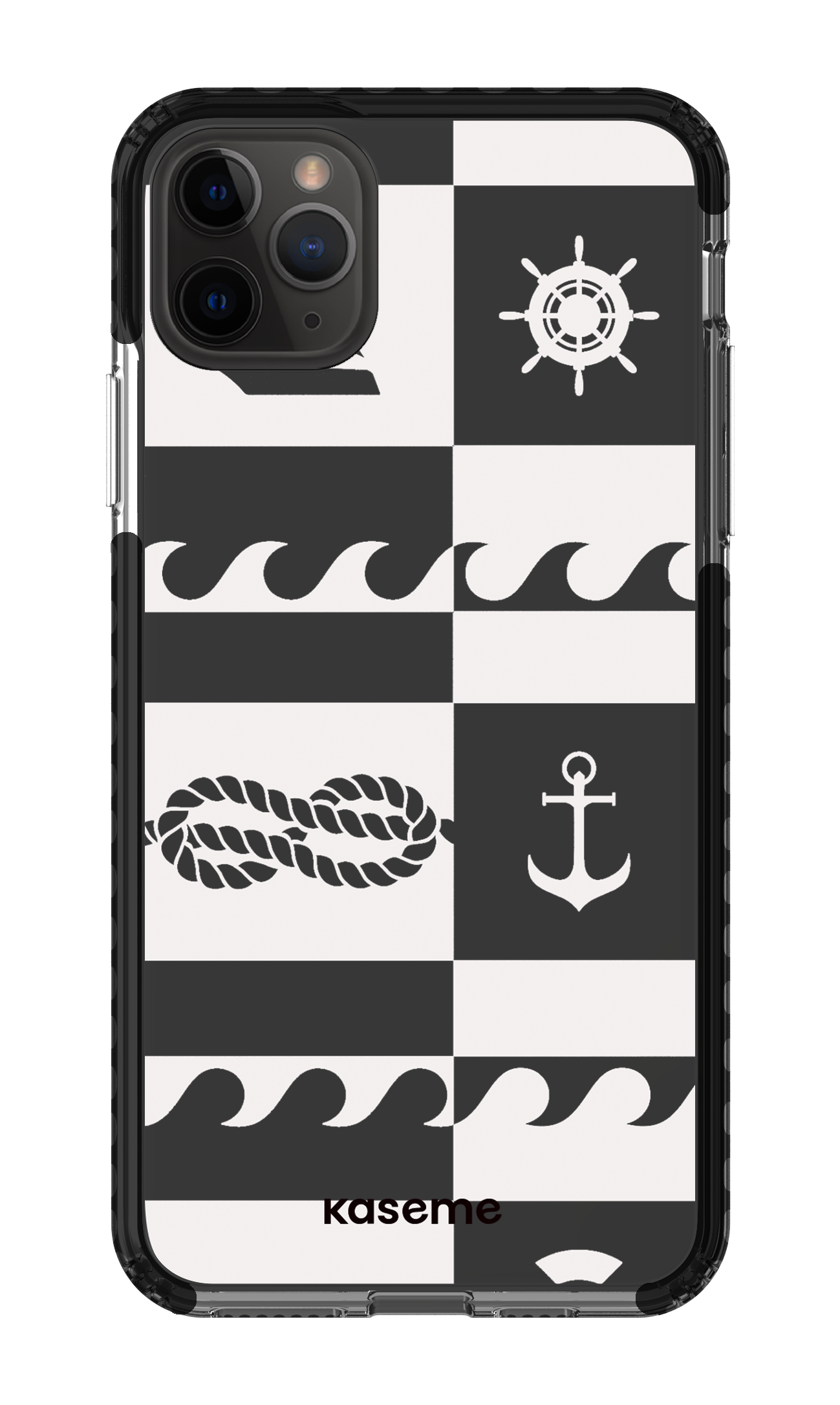 iPhone 11 Pro Max Clear Case - Black Sail Clear Case -