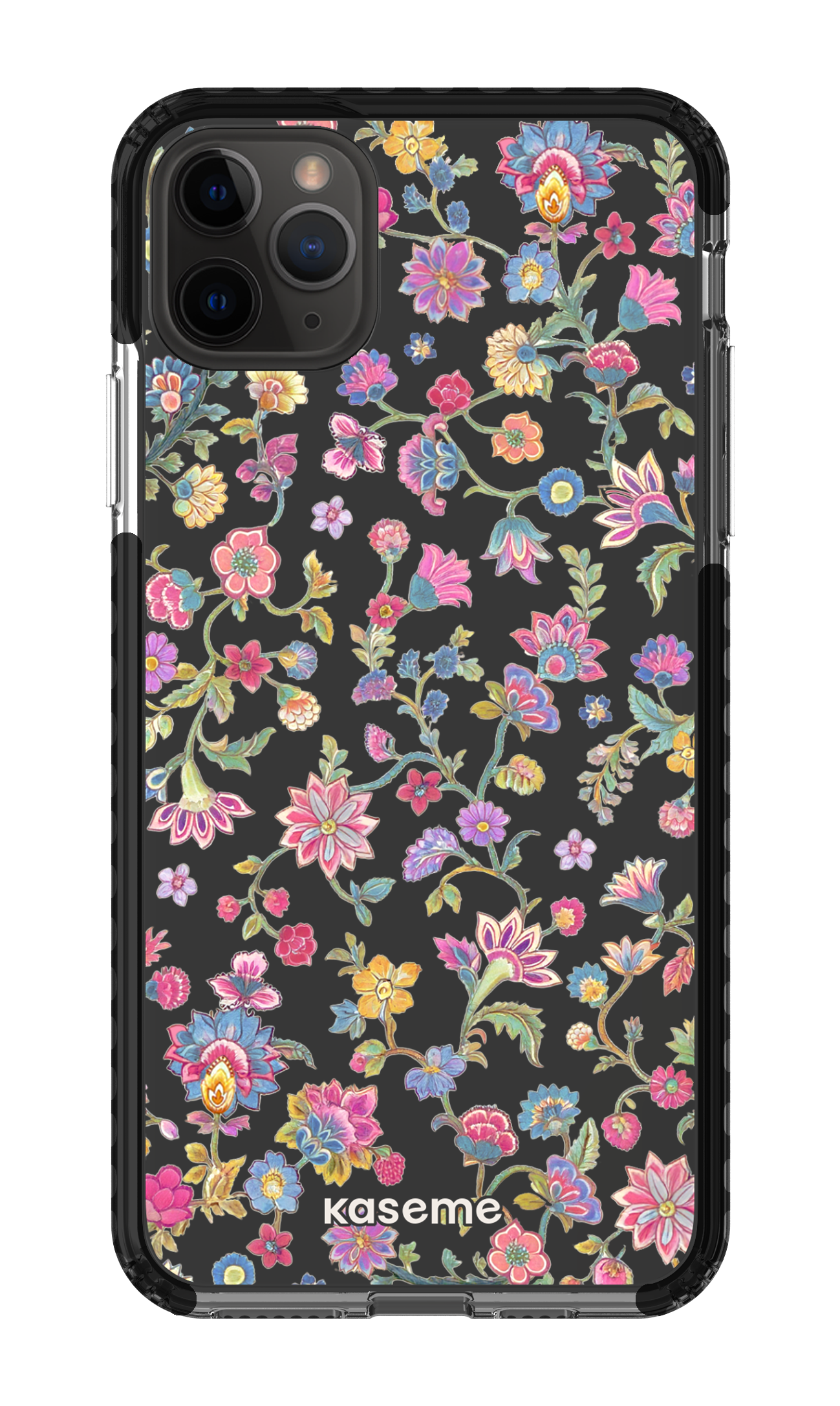 iPhone 11 Pro Max Clear Case - Black Secret Garden Clear Case -