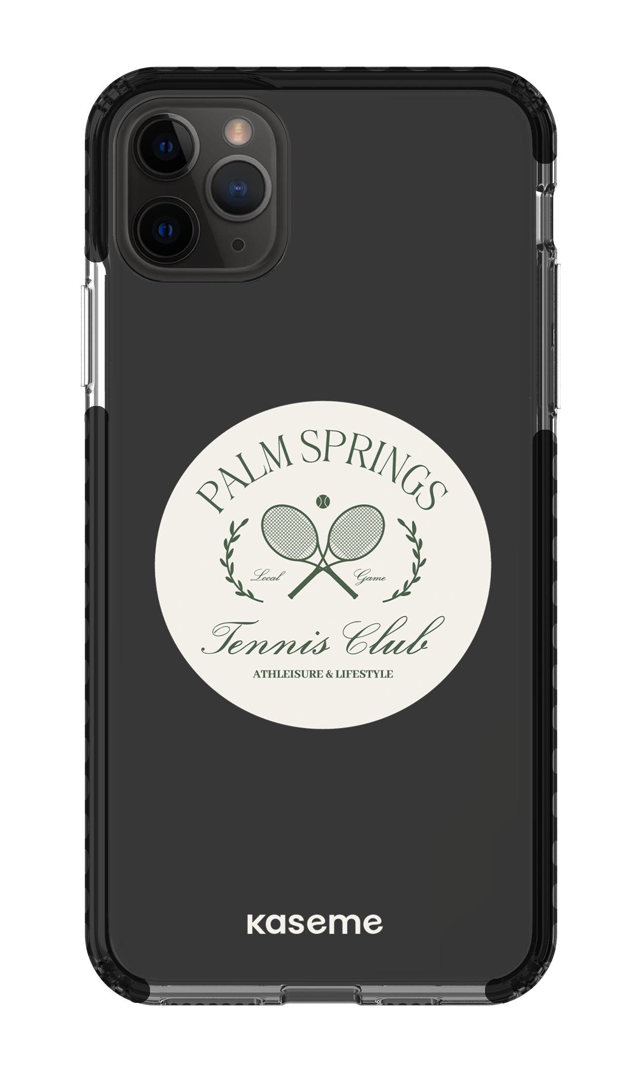 iPhone 11 Pro Max Clear Case - Black Serve it up Clear Case -