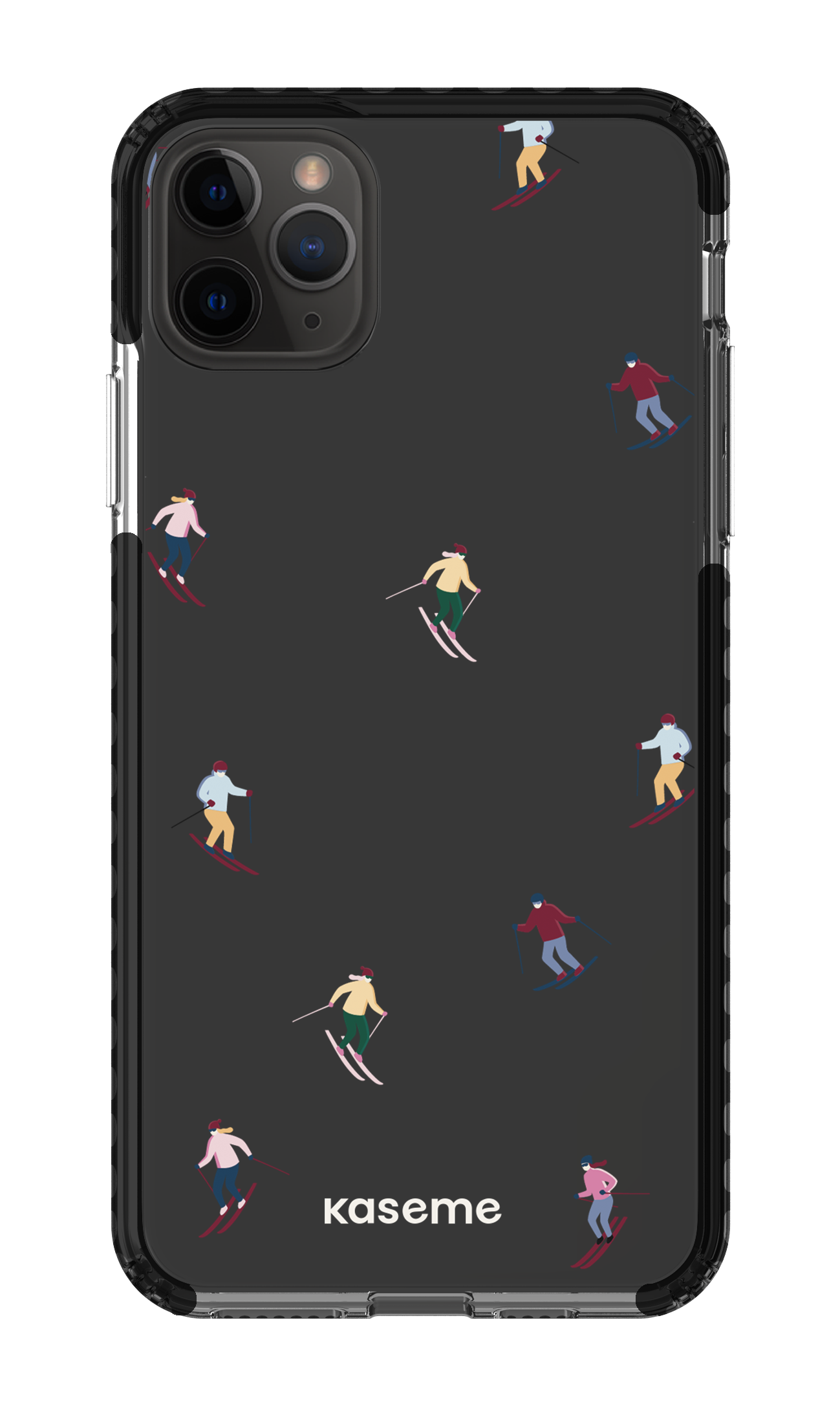 iPhone 11 Pro Max Clear Case - Black Slope Clear Case -