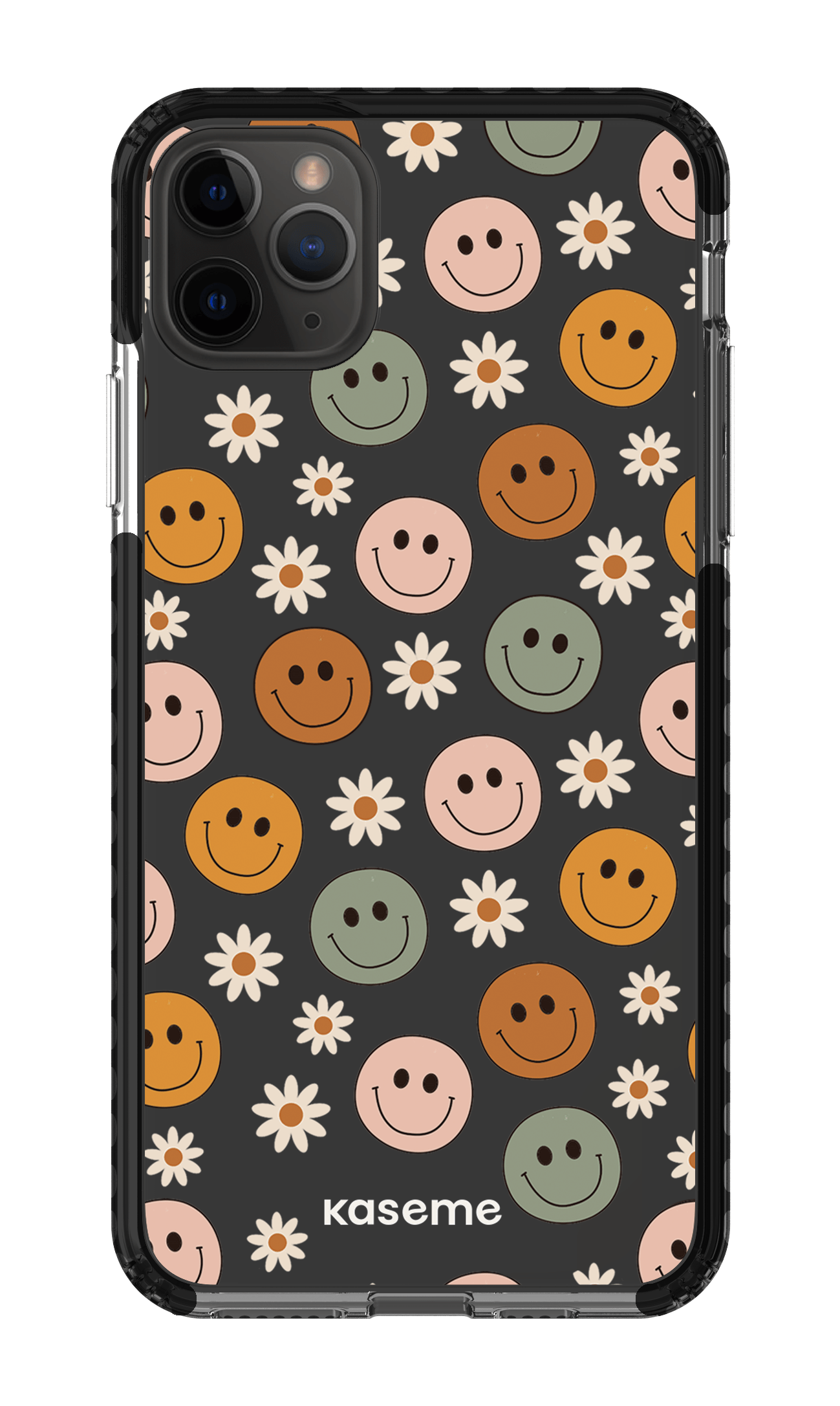 iPhone 11 Pro Max Clear Case - Black Smirk Clear Case -