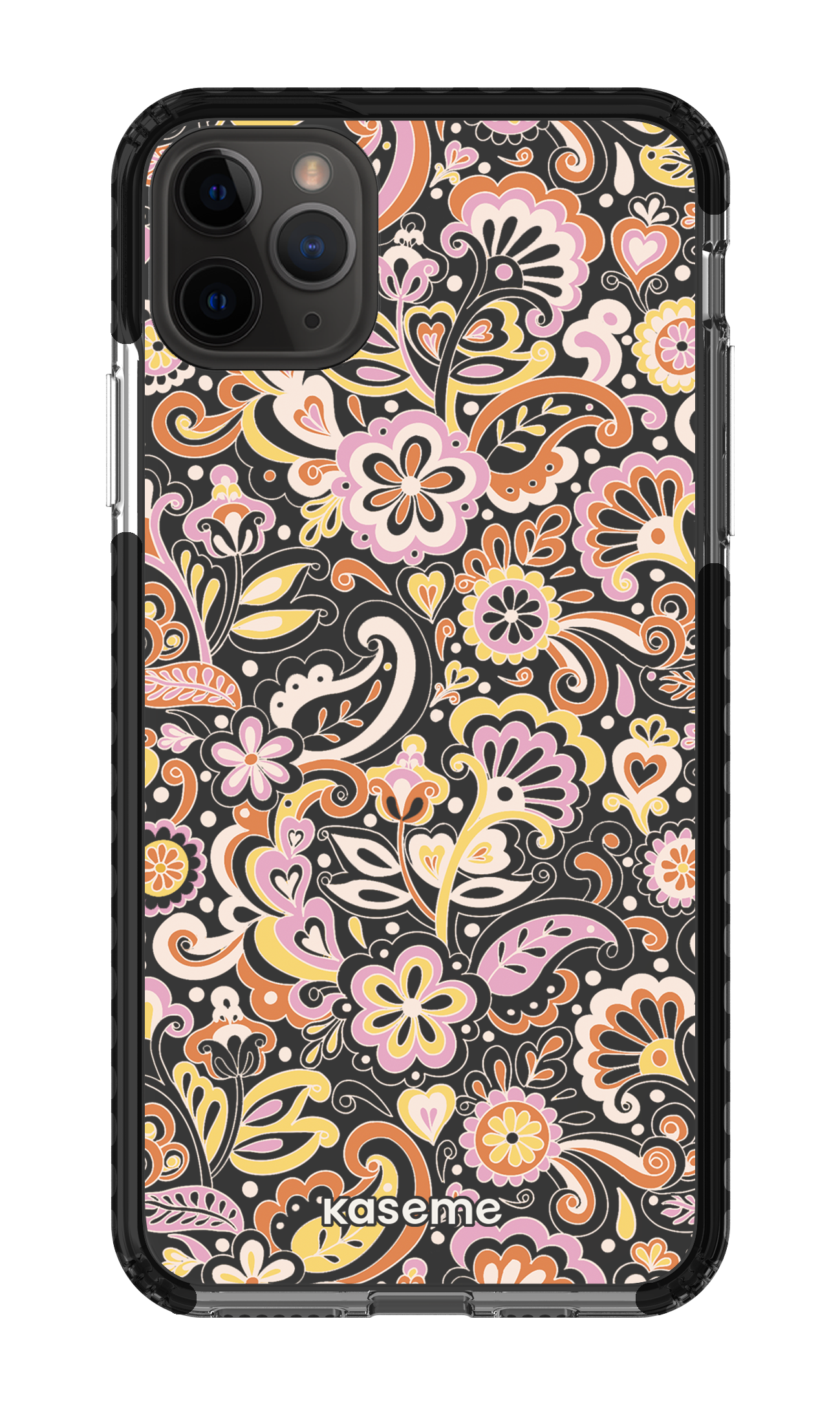 iPhone 11 Pro Max Clear Case - Black Sunbathe Clear Case -