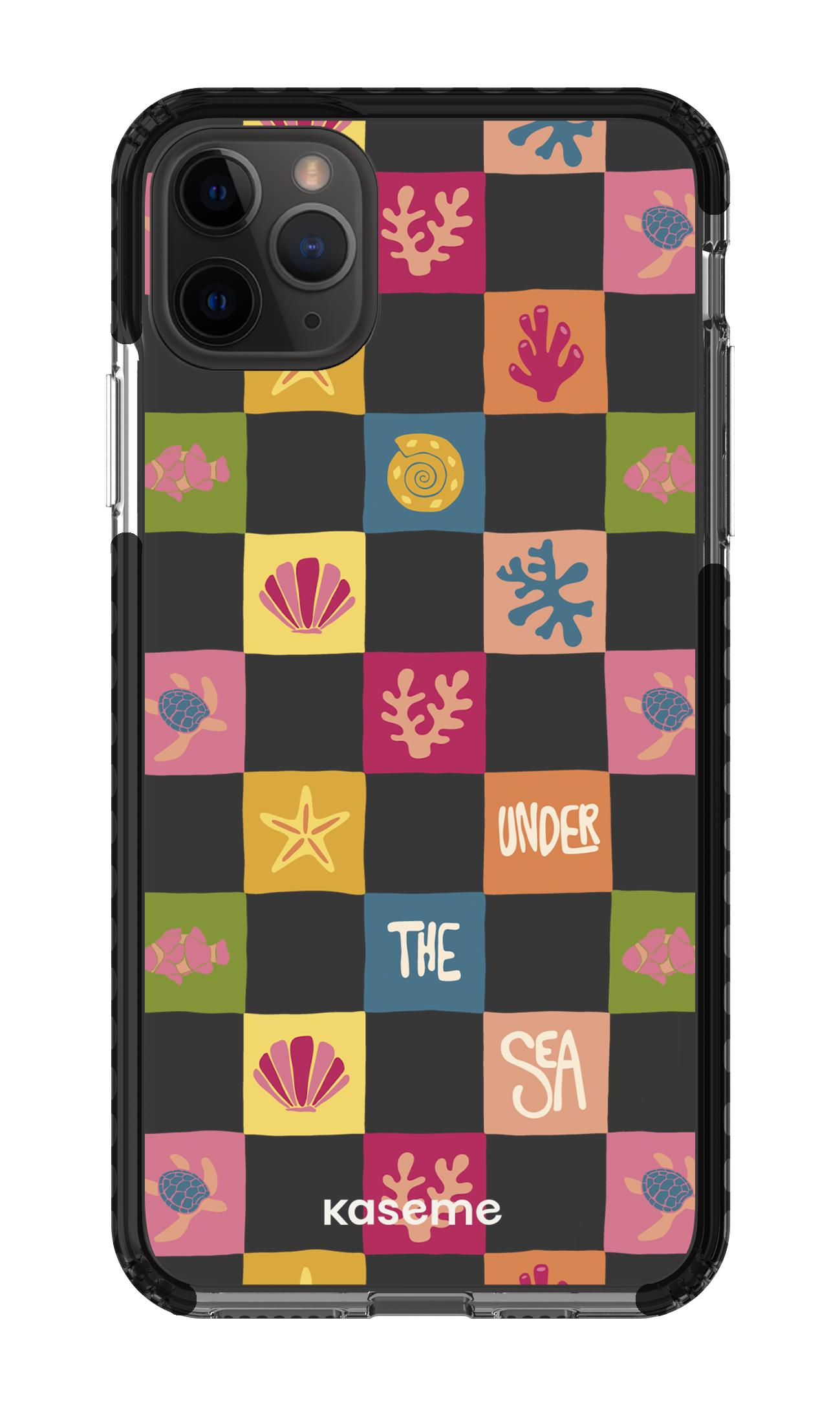 iPhone 11 Pro Max Clear Case - Black Under the sea Clear Case -