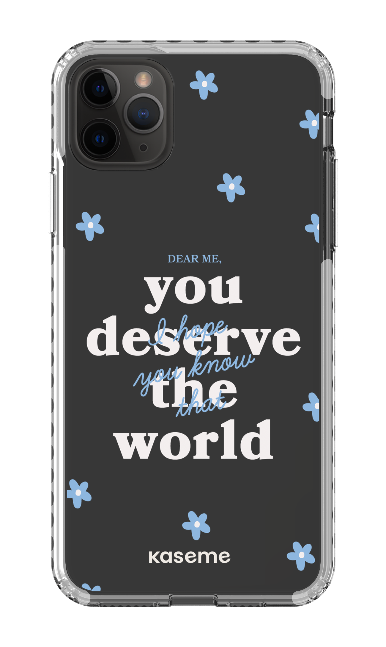 iPhone 11 Pro Max Clear Case - White Dear Me clear case -