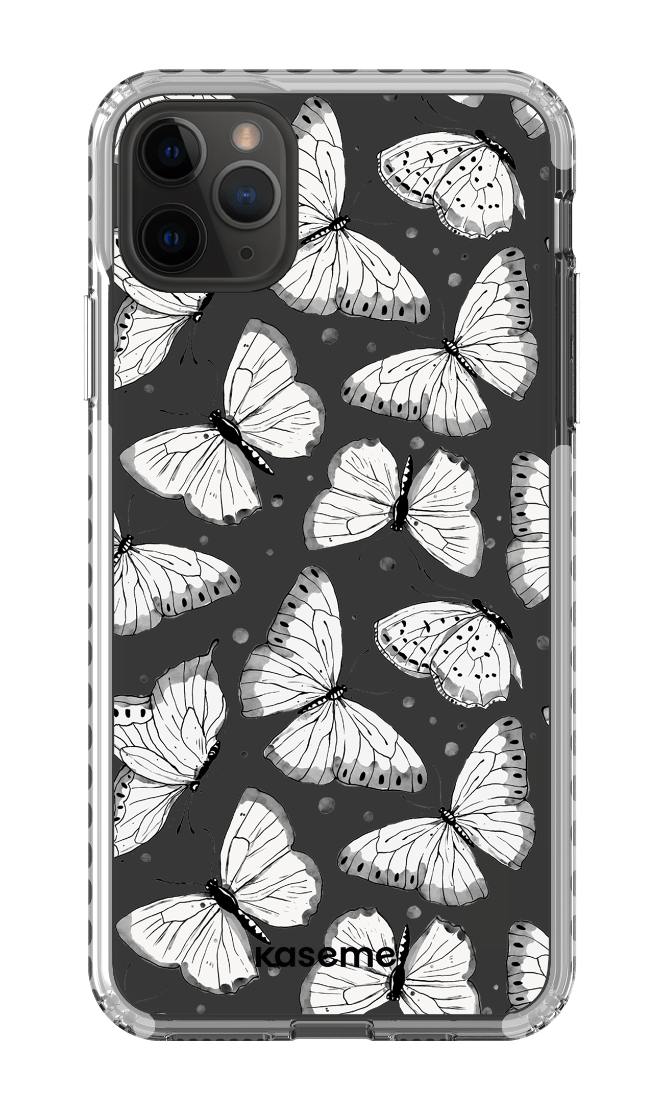 iPhone 11 Pro Max Clear Case - White Float Clear Case -