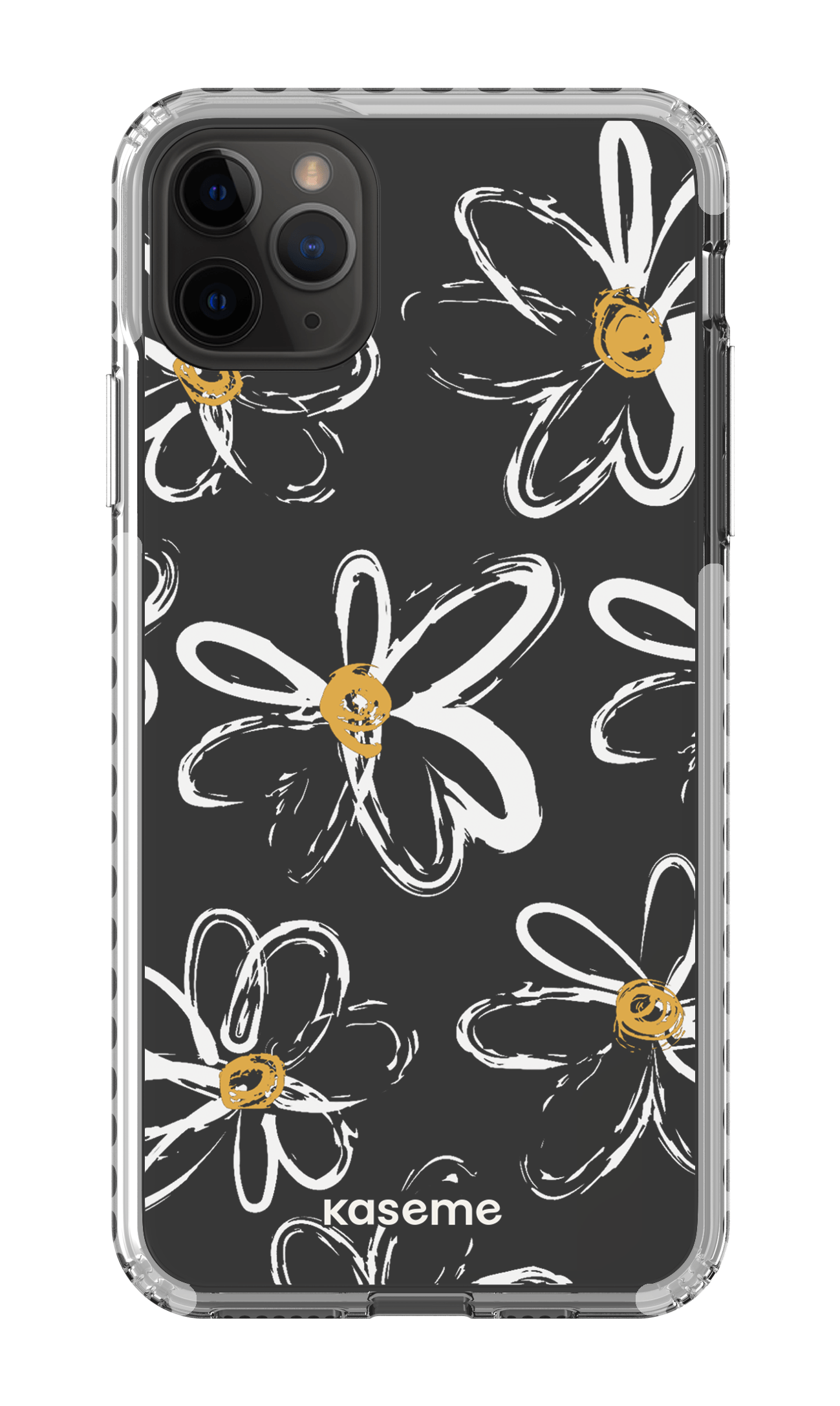 iPhone 11 Pro Max Clear Case - White Give me flowers Clear Case -