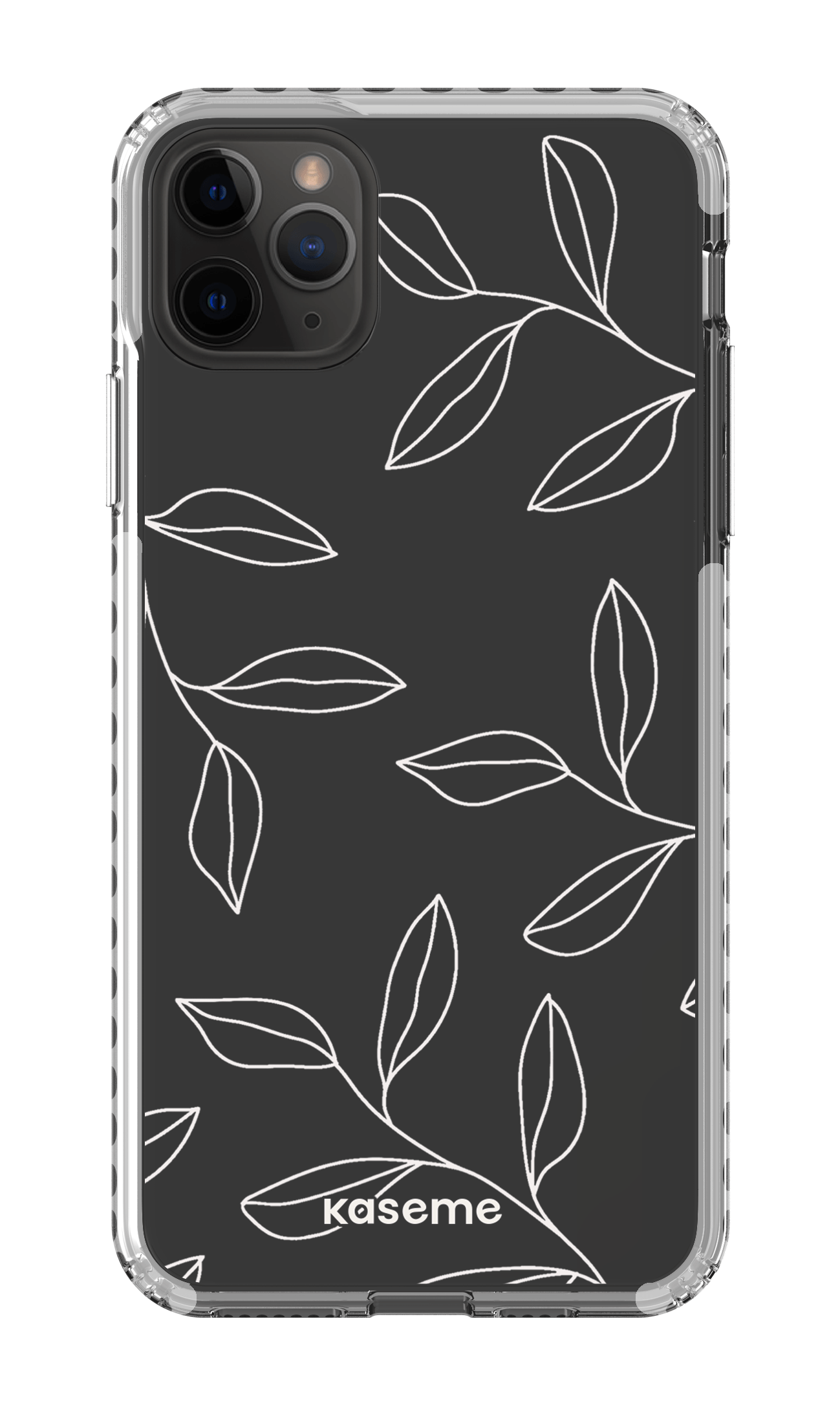 iPhone 11 Pro Max Clear Case - White Gloomy Clear Case -