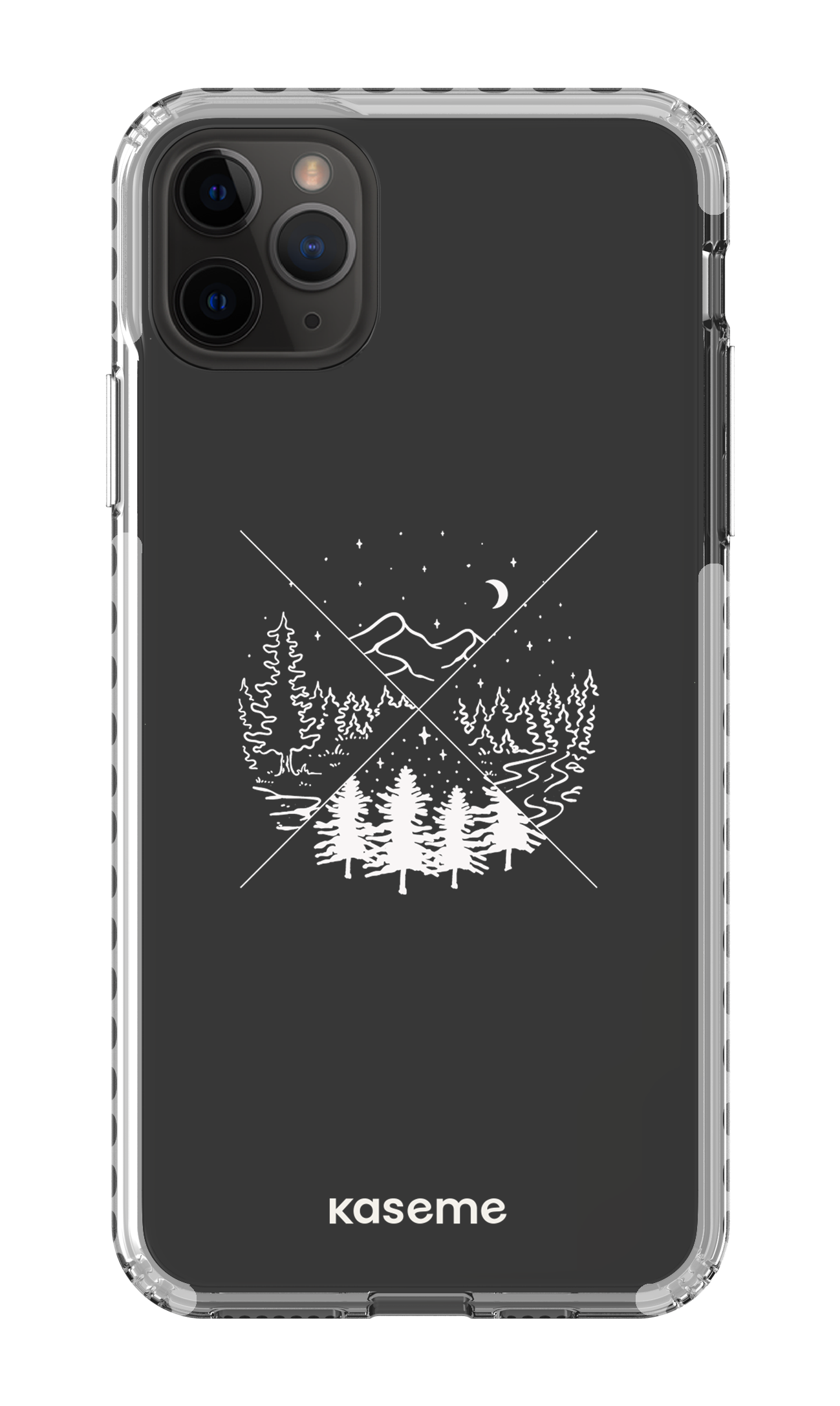 iPhone 11 Pro Max Clear Case - White Hike Clear Case -