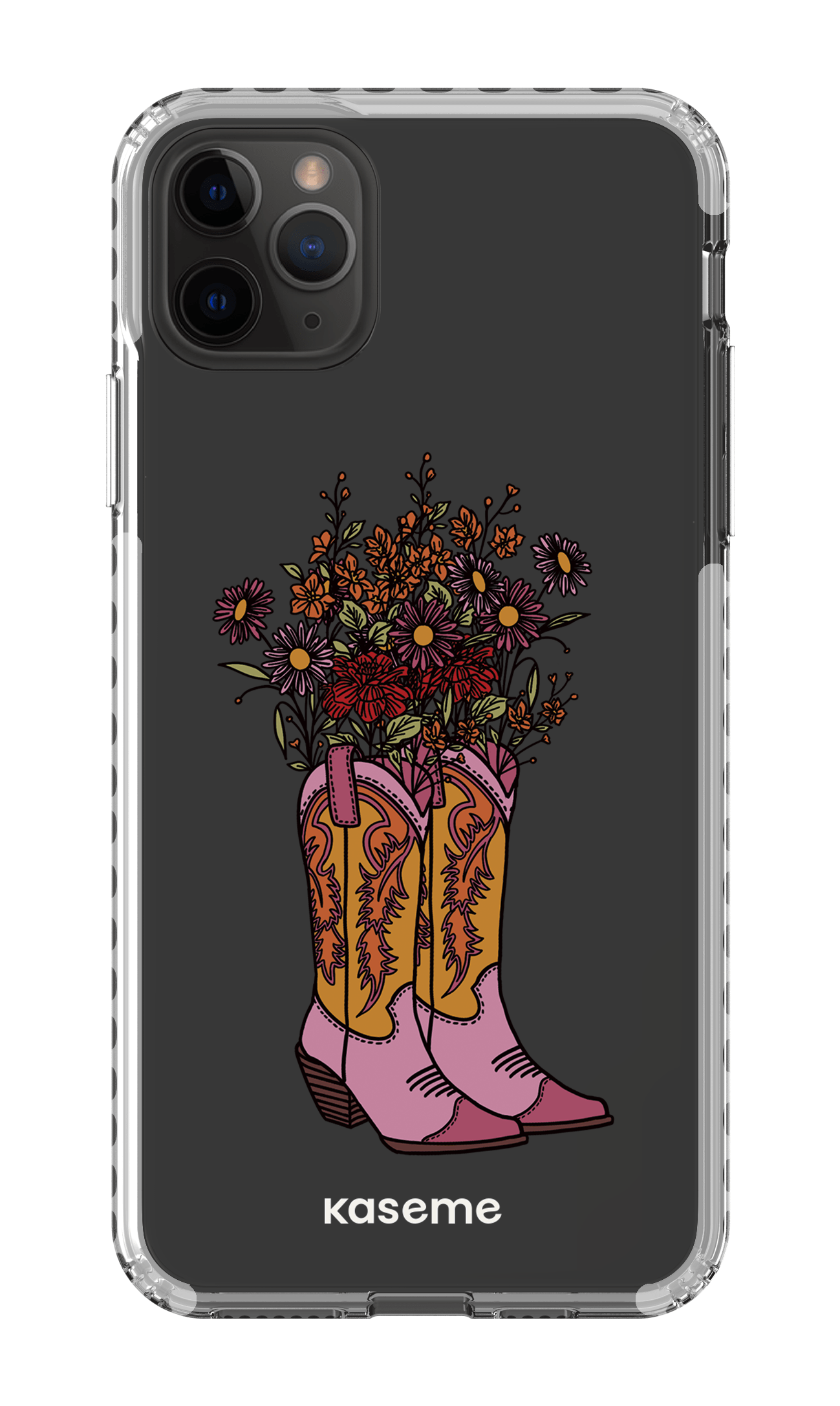 iPhone 11 Pro Max Clear Case - White Howdy Clear Case -