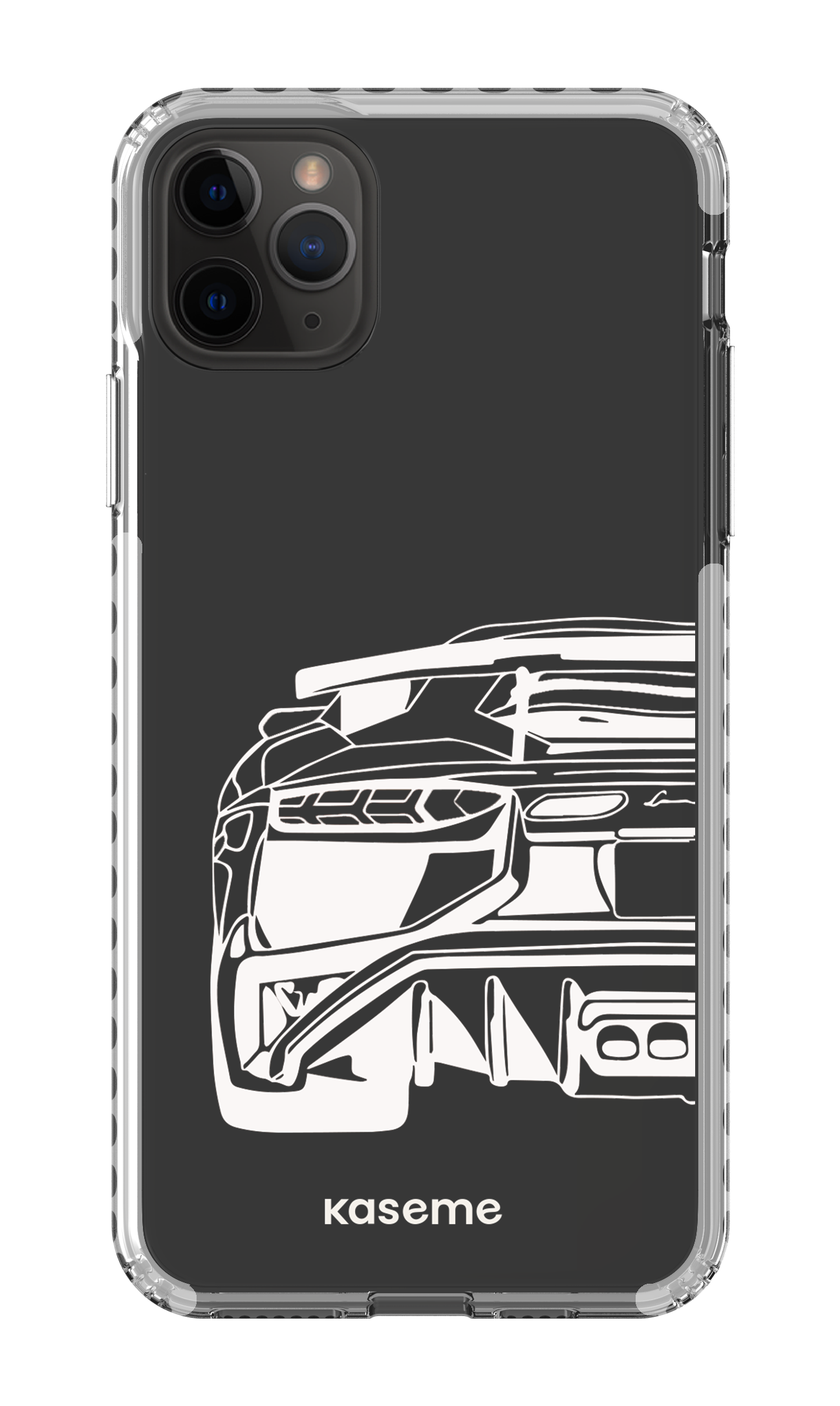 iPhone 11 Pro Max Clear Case - White Lambo clear case -