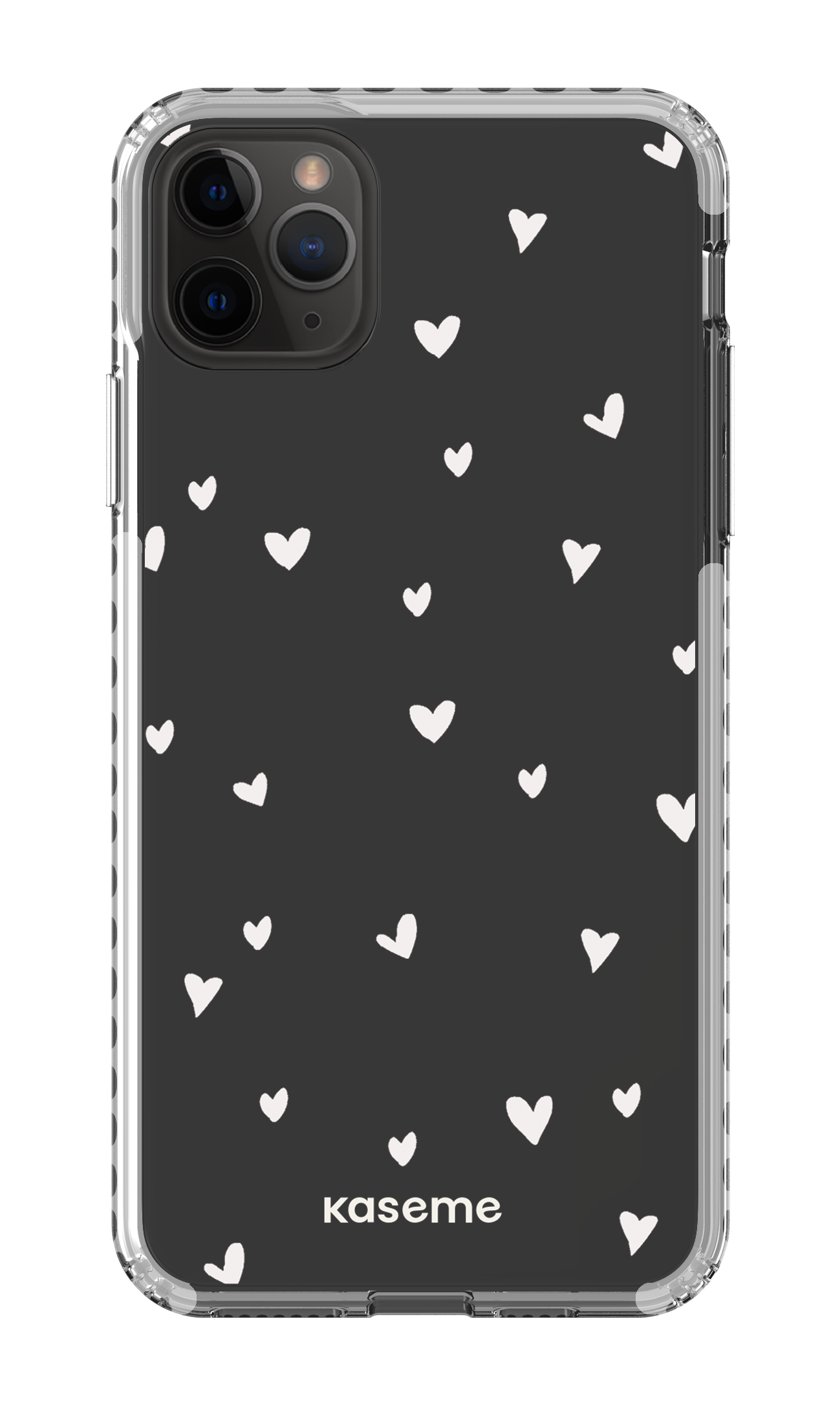 iPhone 11 Pro Max Clear Case - White Lovely Clear Case -