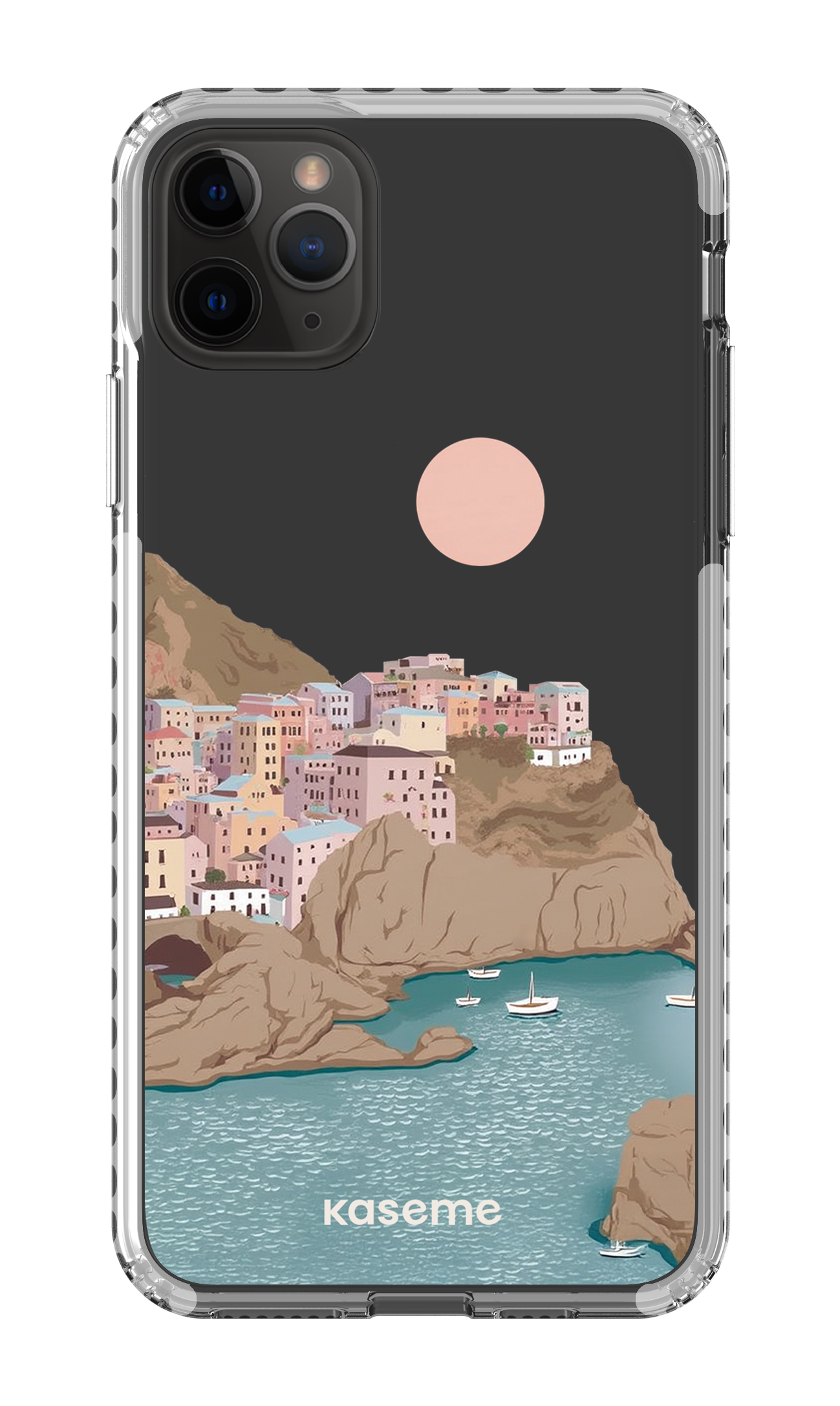 iPhone 11 Pro Max Clear Case - White Mediterrana Clear Case -