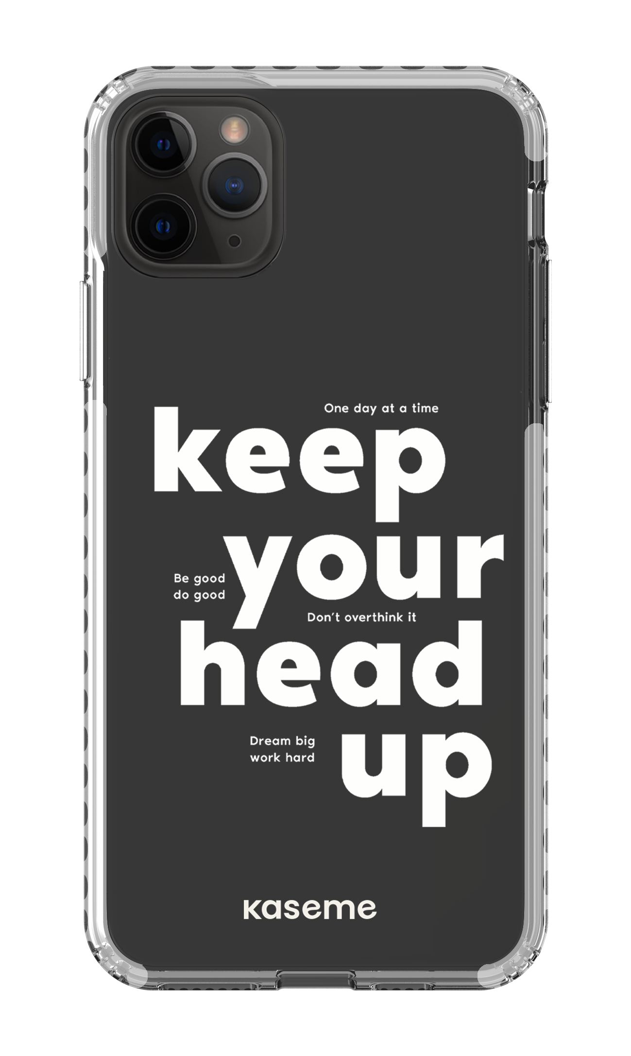 iPhone 11 Pro Max Clear Case - White Mindset Clear Case -
