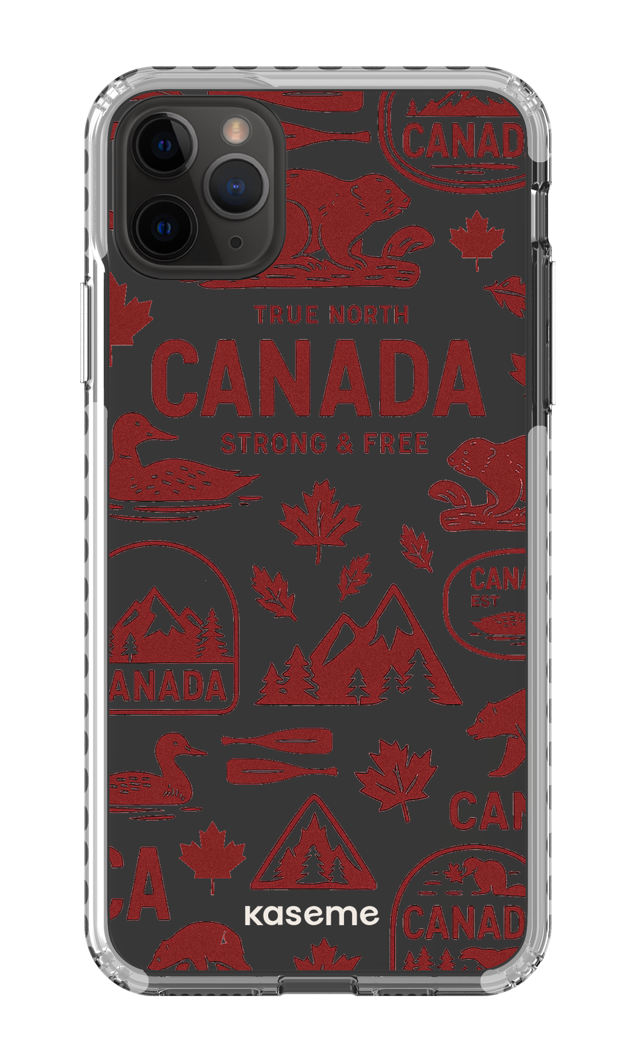 iPhone 11 Pro Max Clear Case - White Oh Canada -