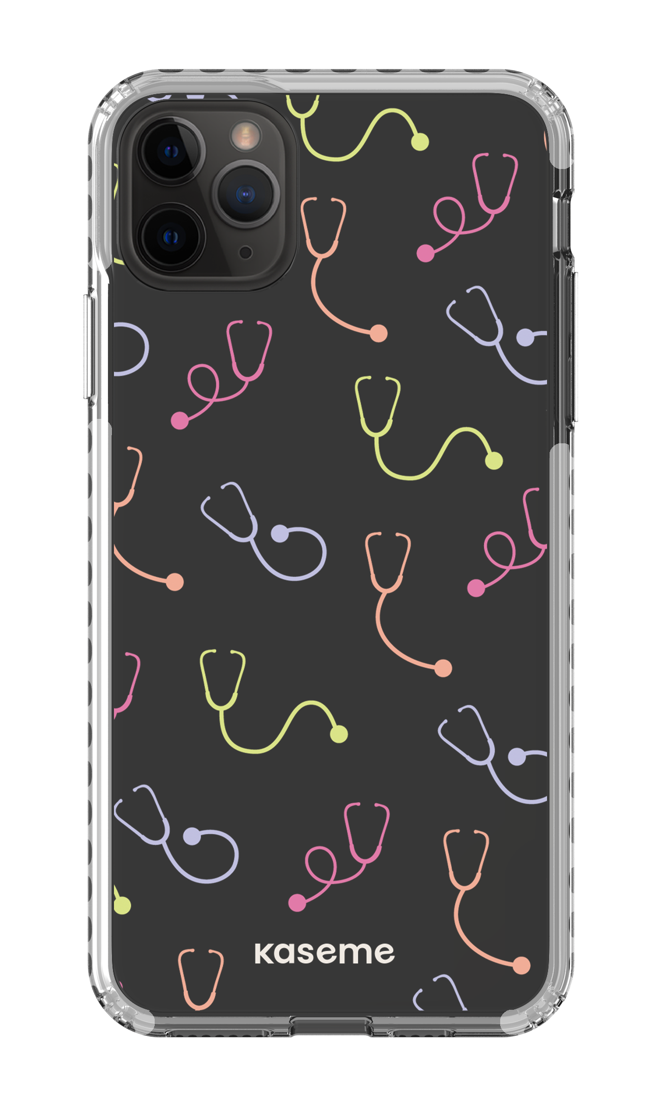 iPhone 11 Pro Max Clear Case - White Pulse Clear Case -