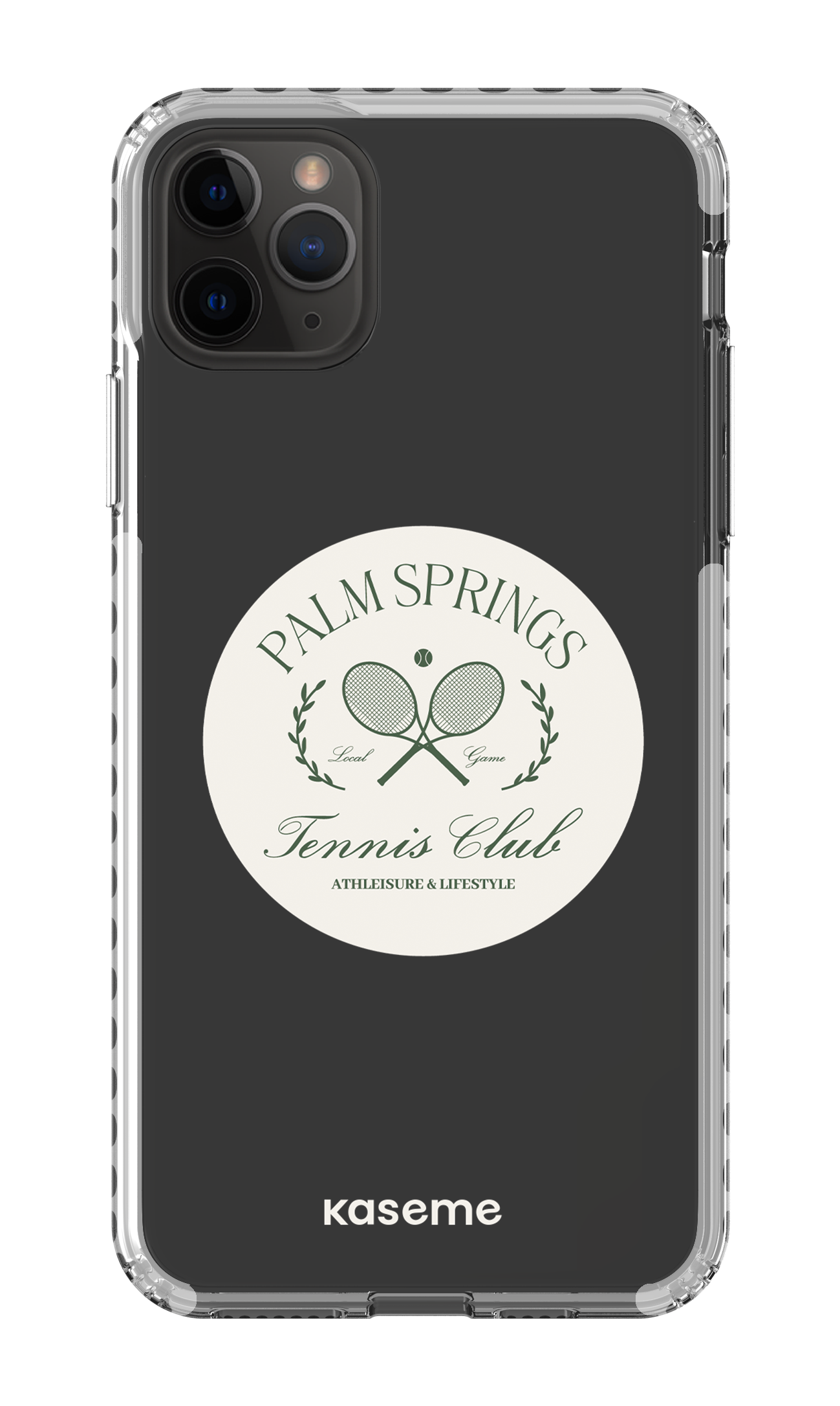 iPhone 11 Pro Max Clear Case - White Serve it up Clear Case -