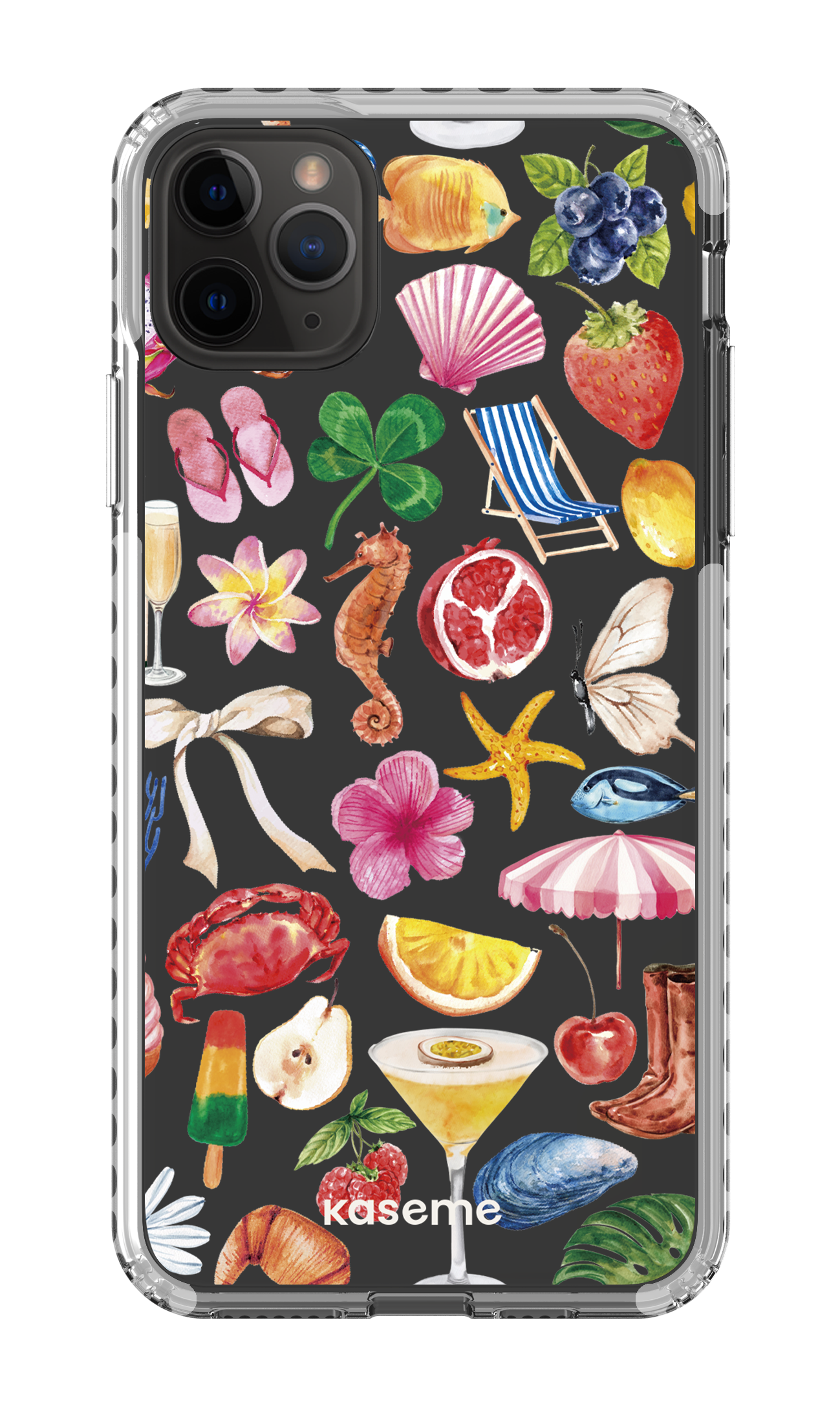 iPhone 11 Pro Max Clear Case - White St-Tropez Clear Case -