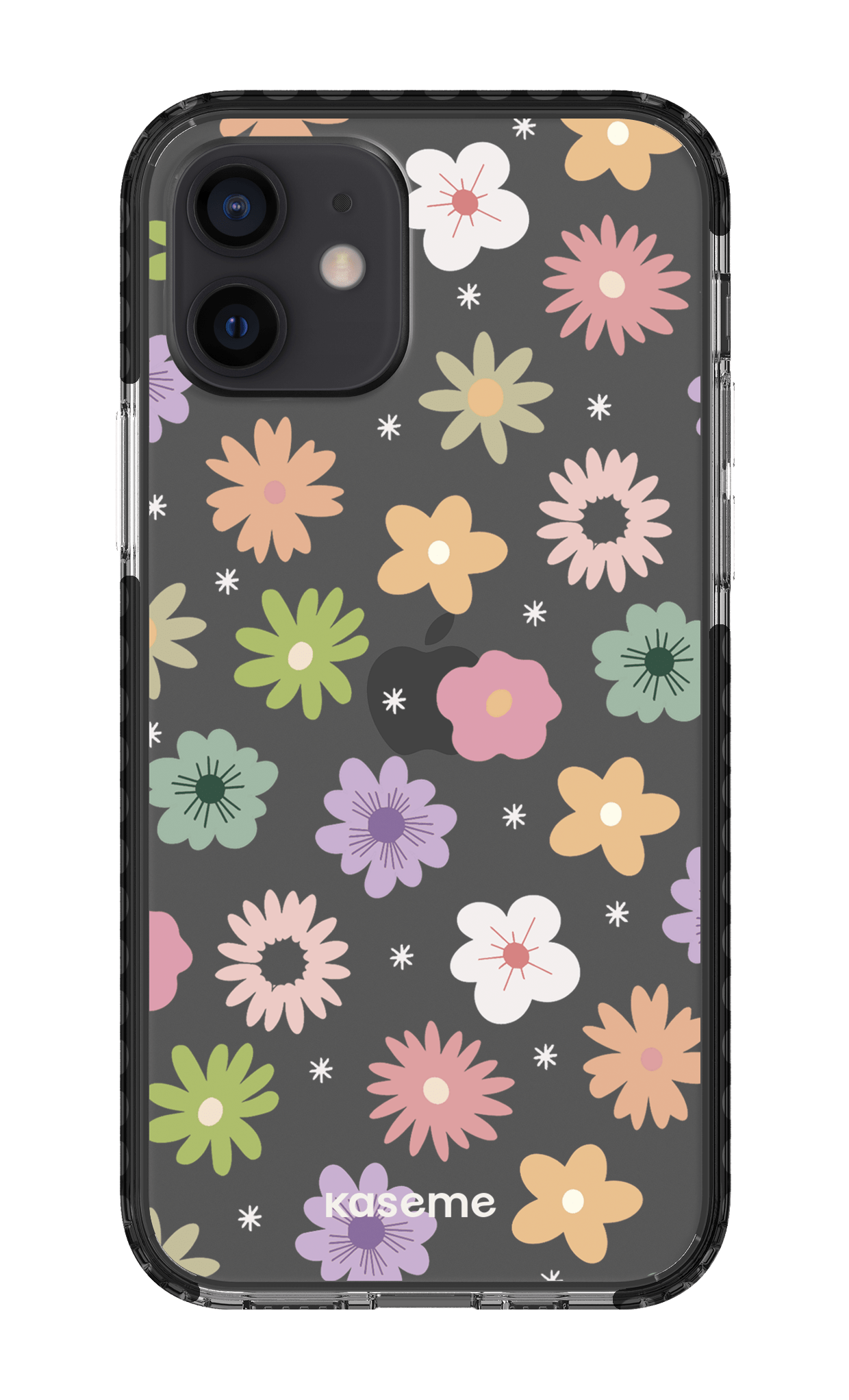 iPhone 12 Clear Case - Black Adore small Clear Case -