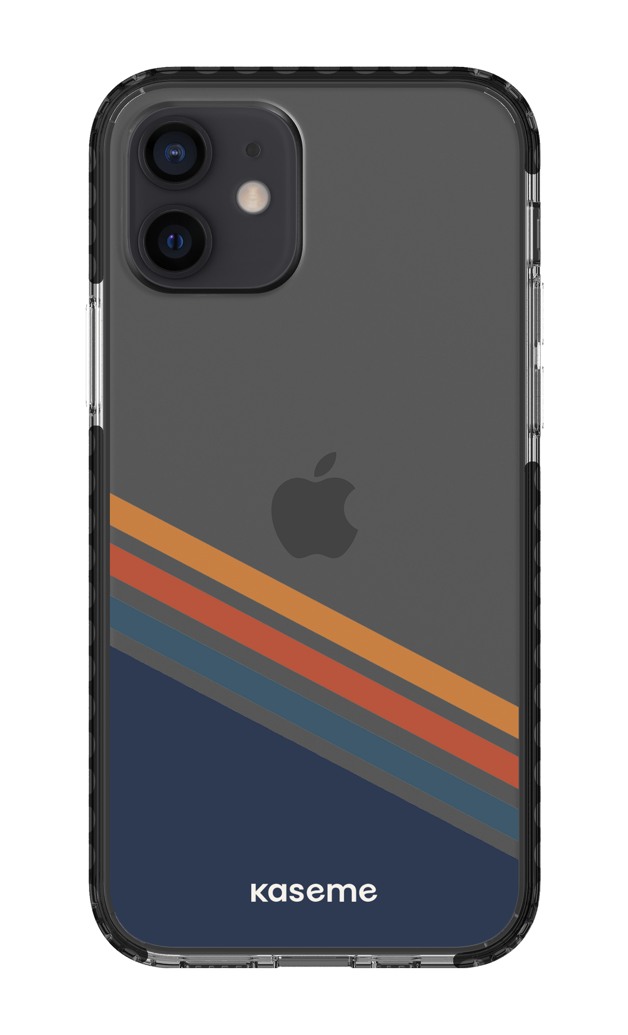 iPhone 12 Clear Case - Black Bitter Clear Case -