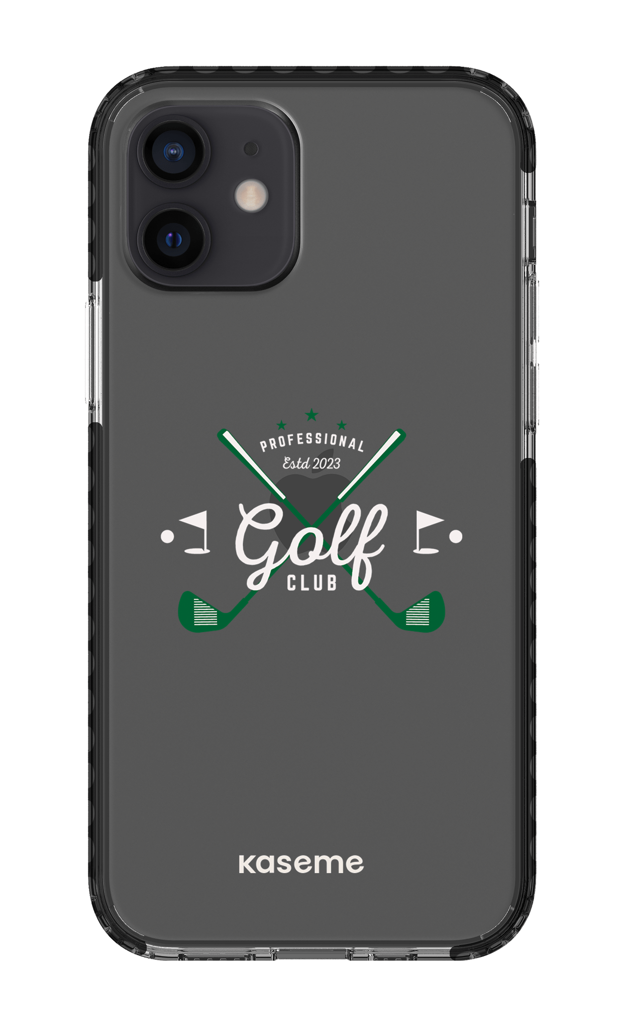 iPhone 12 Clear Case - Black Bogey clear case -