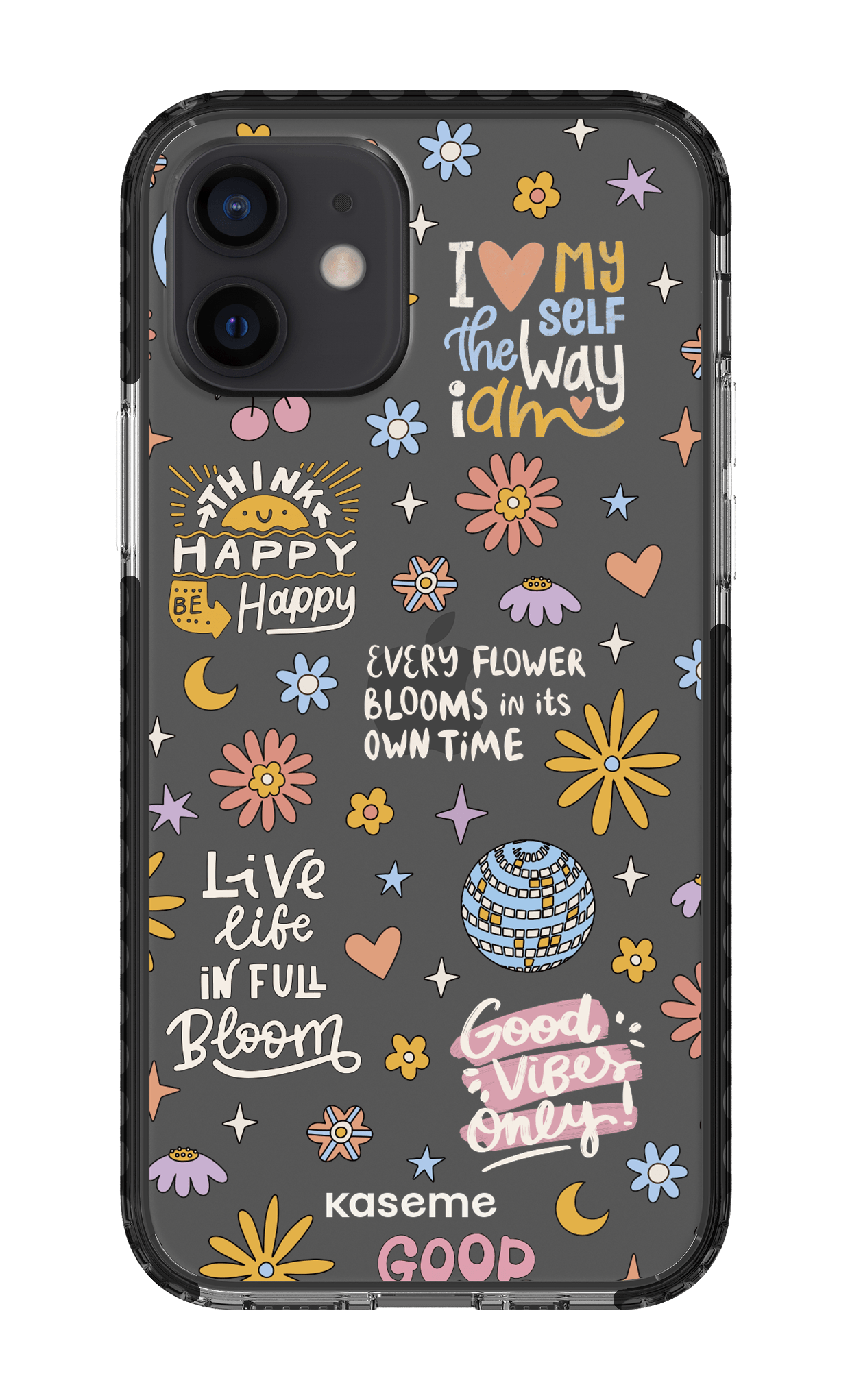 iPhone 12 Clear Case - Black Candid clear case -