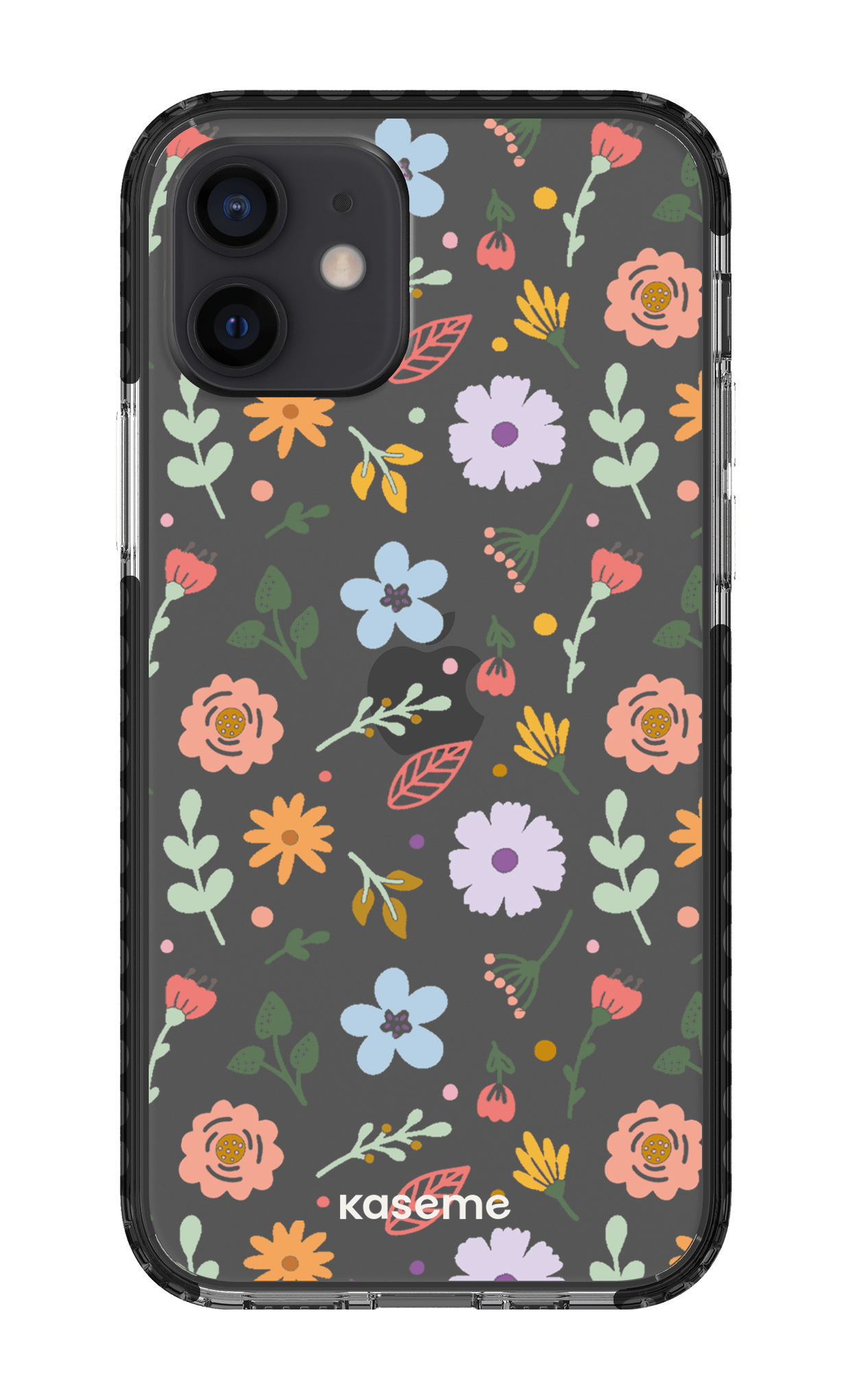 iPhone 12 Clear Case - Black Charm clear case -