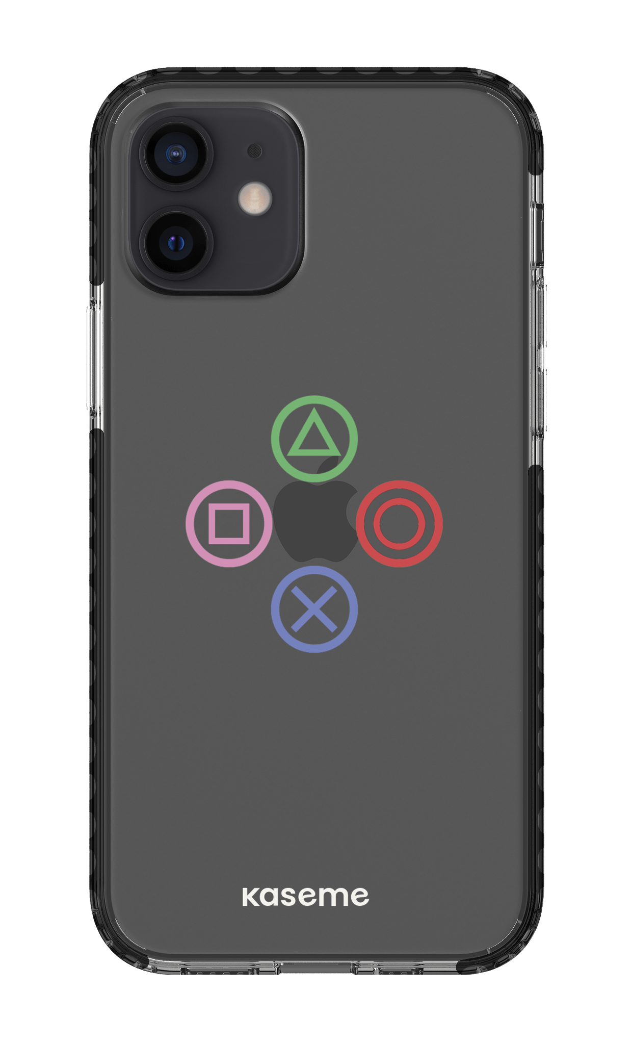 iPhone 12 Clear Case - Black Console clear case -