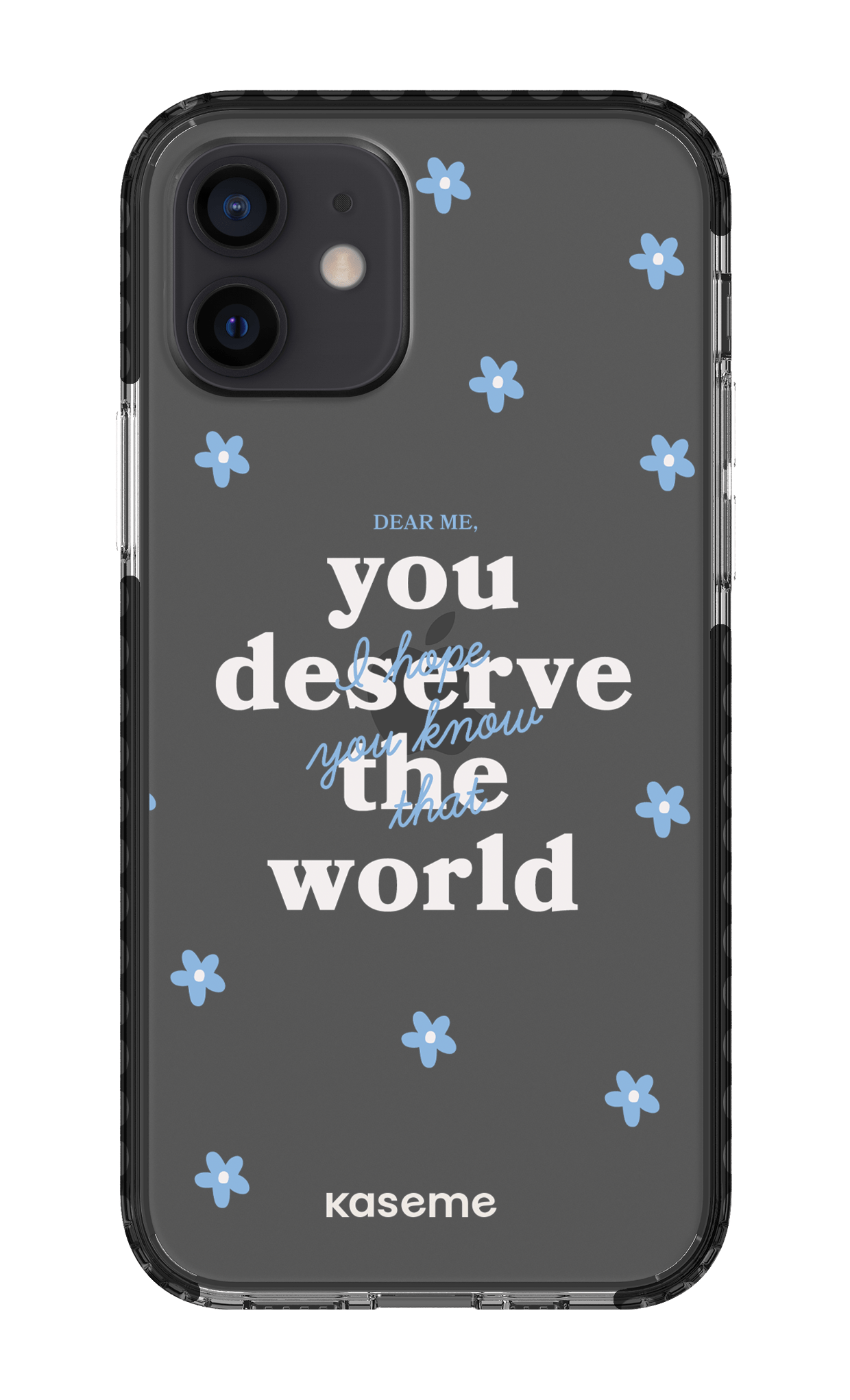 iPhone 12 Clear Case - Black Dear Me Clear Case -