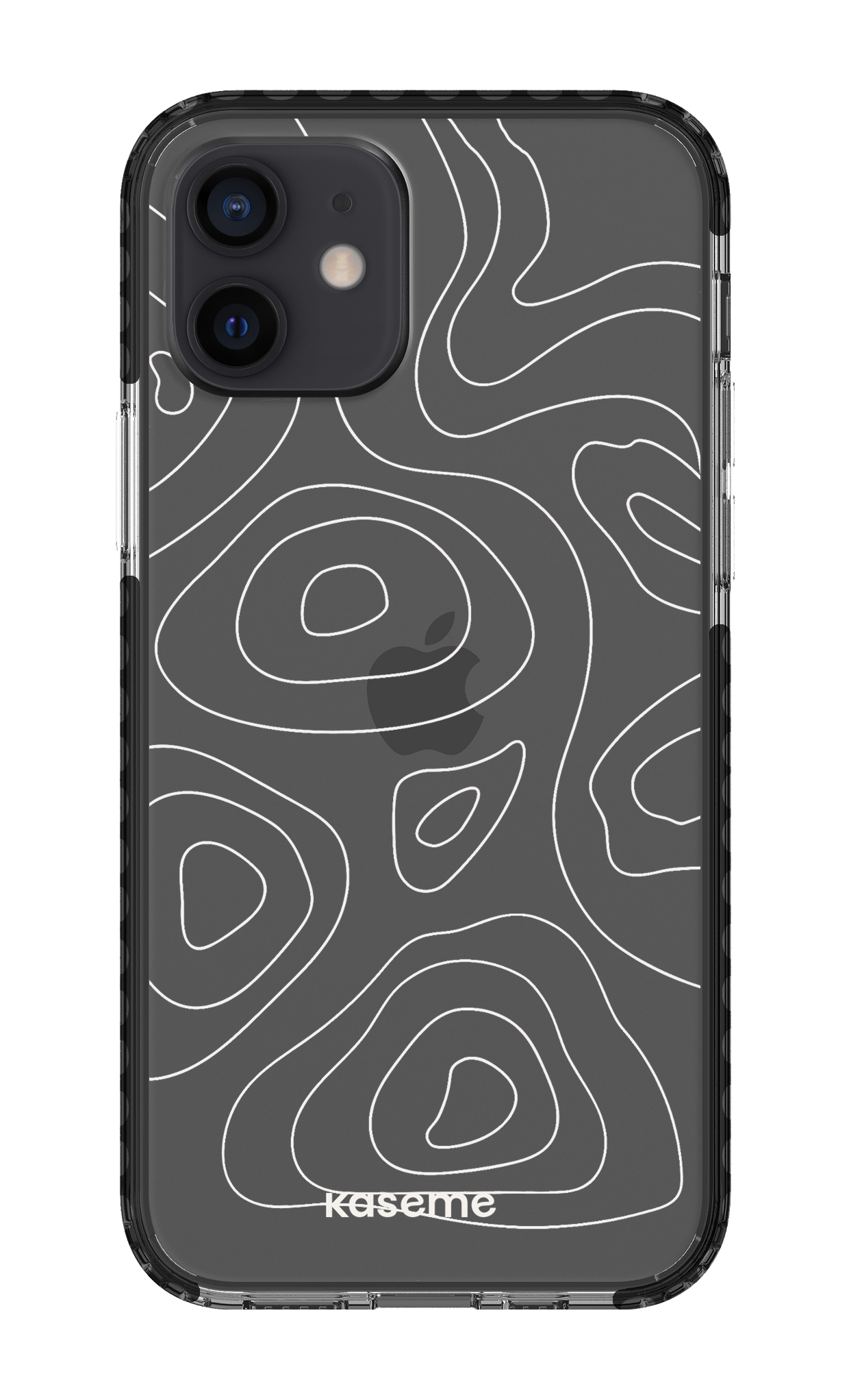 iPhone 12 Clear Case - Black Enigma Clear Case -