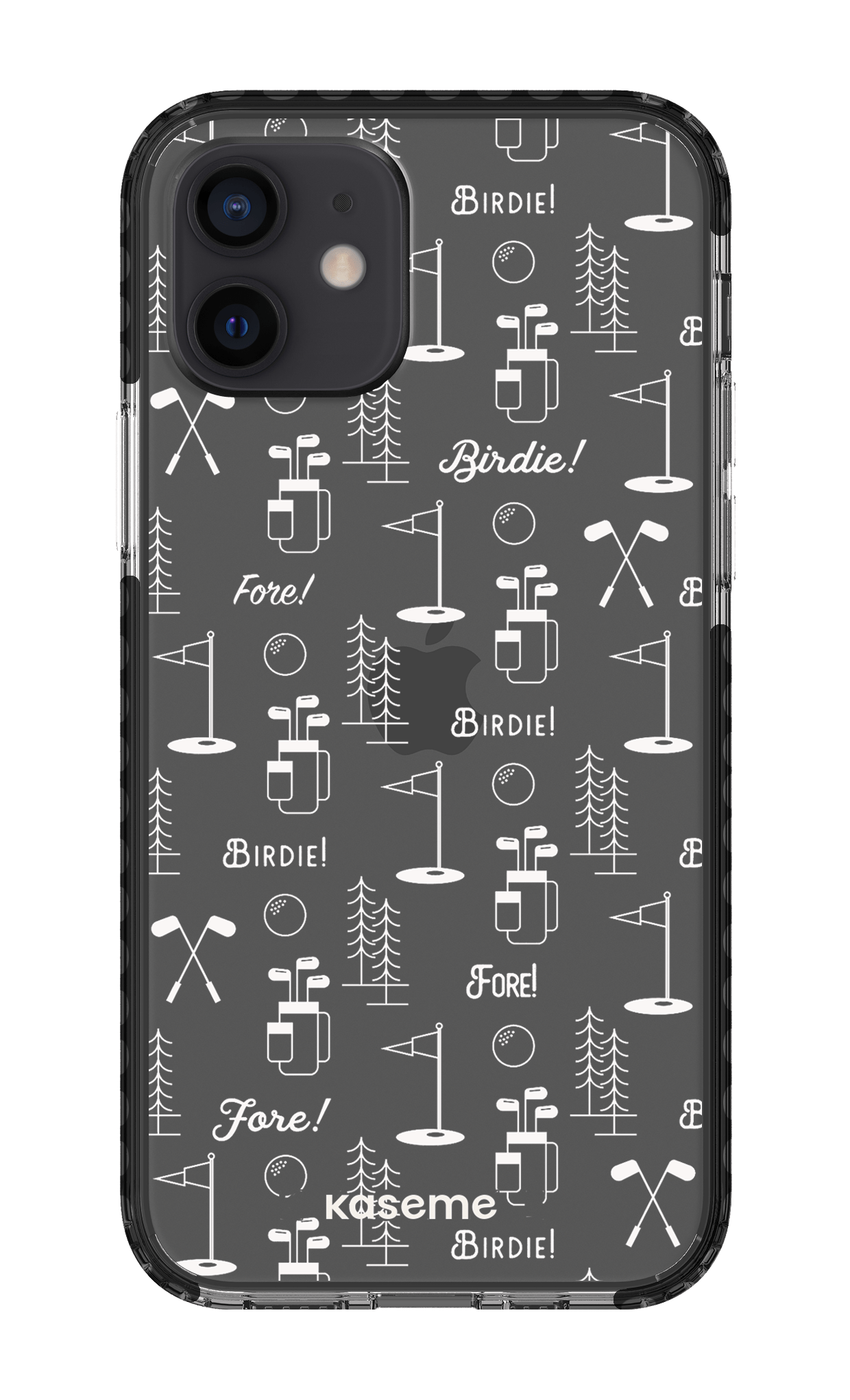 iPhone 12 Clear Case - Black Fore clear case -