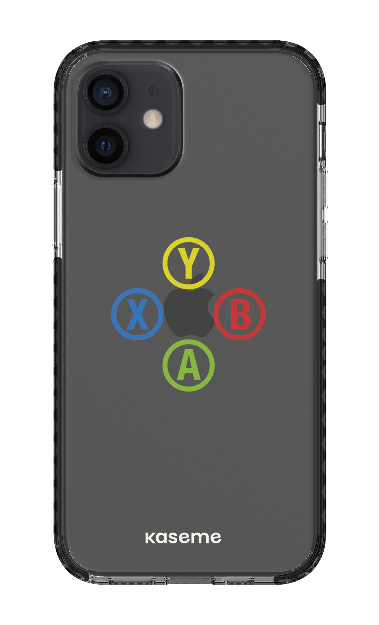 iPhone 12 Clear Case - Black Game clear case -