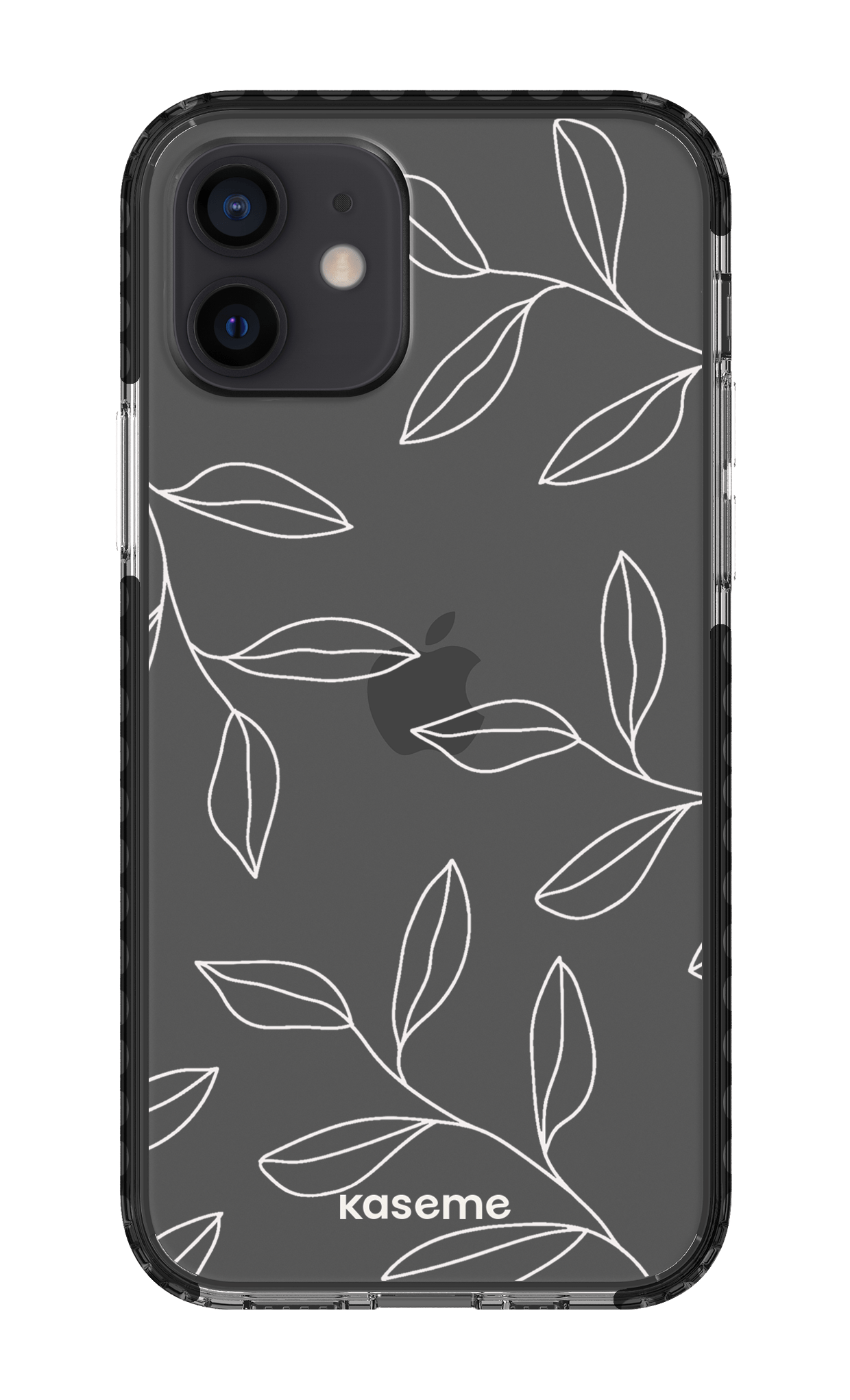 iPhone 12 Clear Case - Black Gloomy Clear Case -