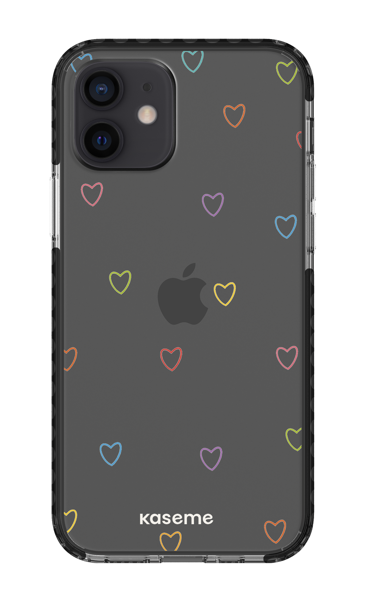 iPhone 12 Clear Case - Black Love Wins Clear Case -