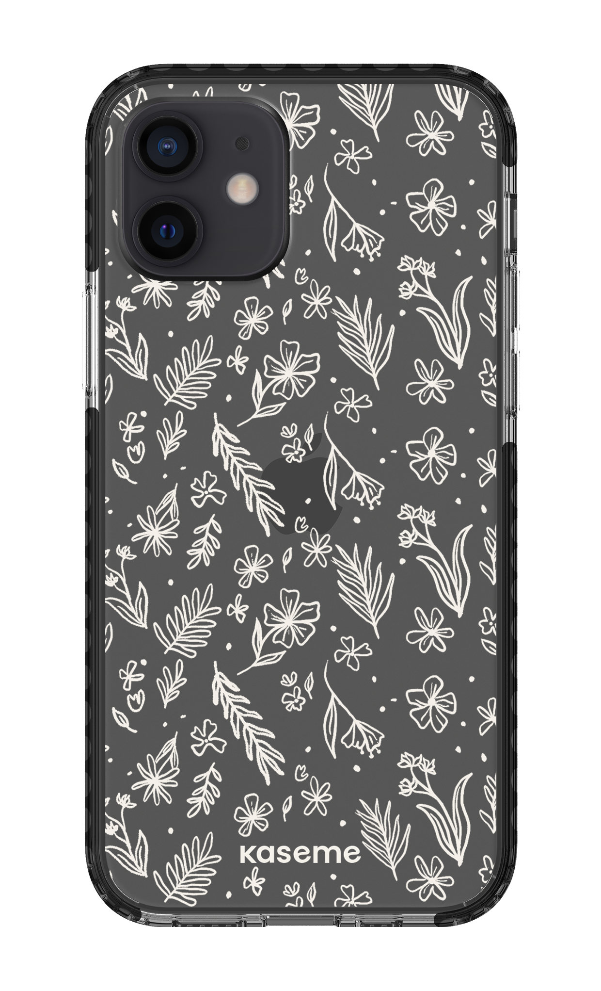 iPhone 12 Clear Case - Black Olive Branch Clear Case -