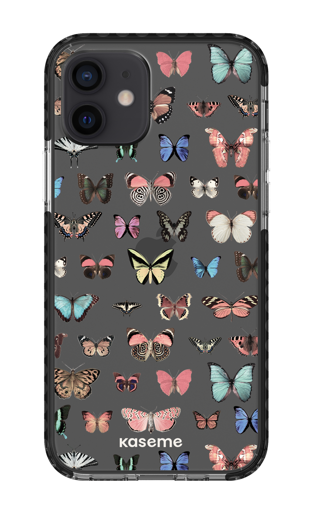 iPhone 12 Clear Case - Black Paloma clear case -