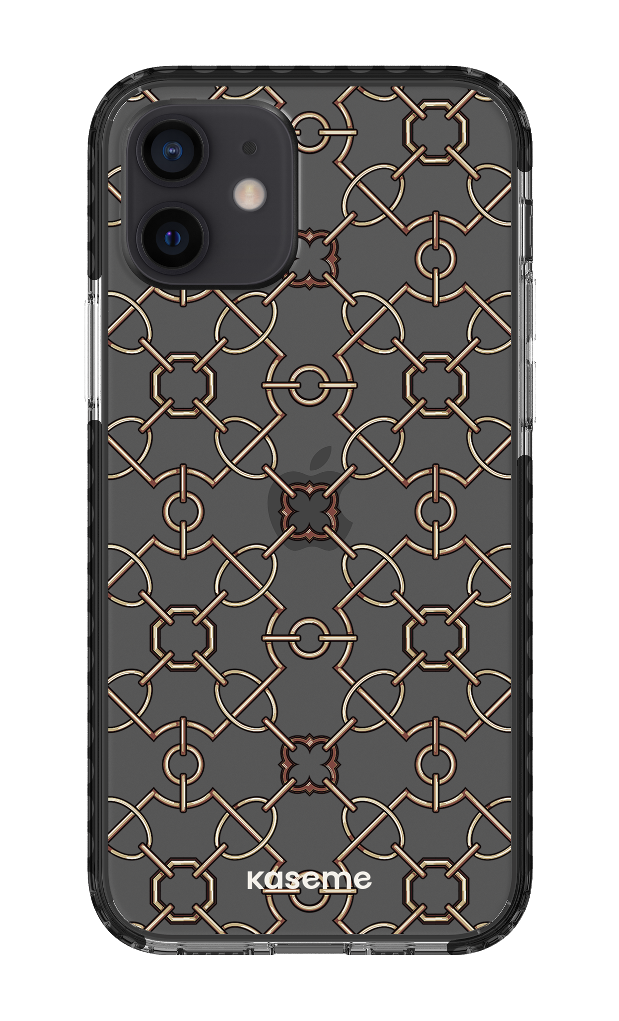 iPhone 12 Clear Case - Black Refined Clear Case -