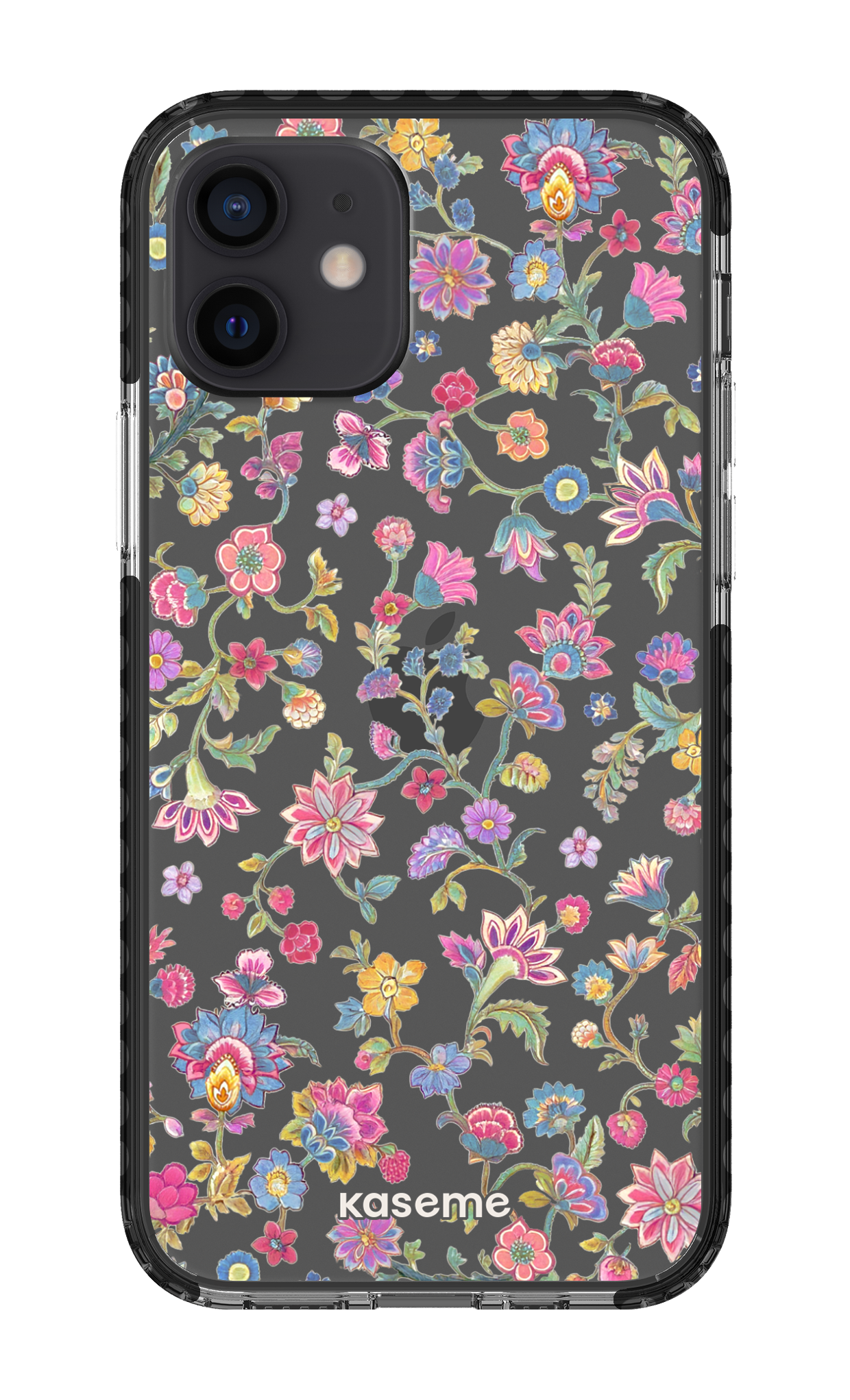 iPhone 12 Clear Case - Black Secret Garden Clear Case -