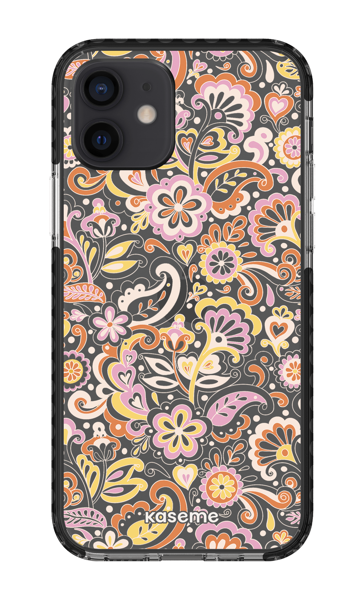 iPhone 12 Clear Case - Black Sunbathe Clear Case -