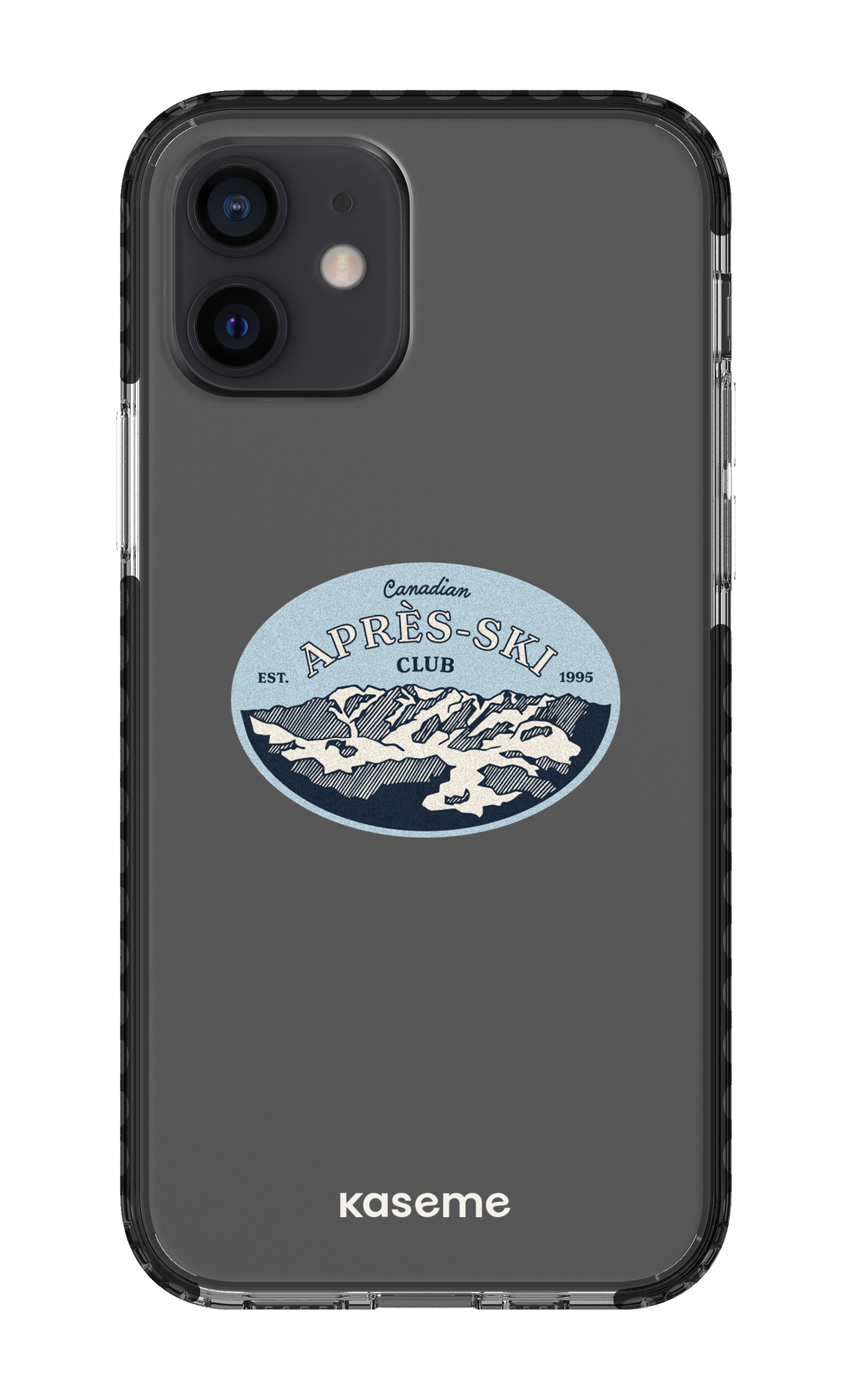 iPhone 12 Clear Case - Black Whistler Clear Case -