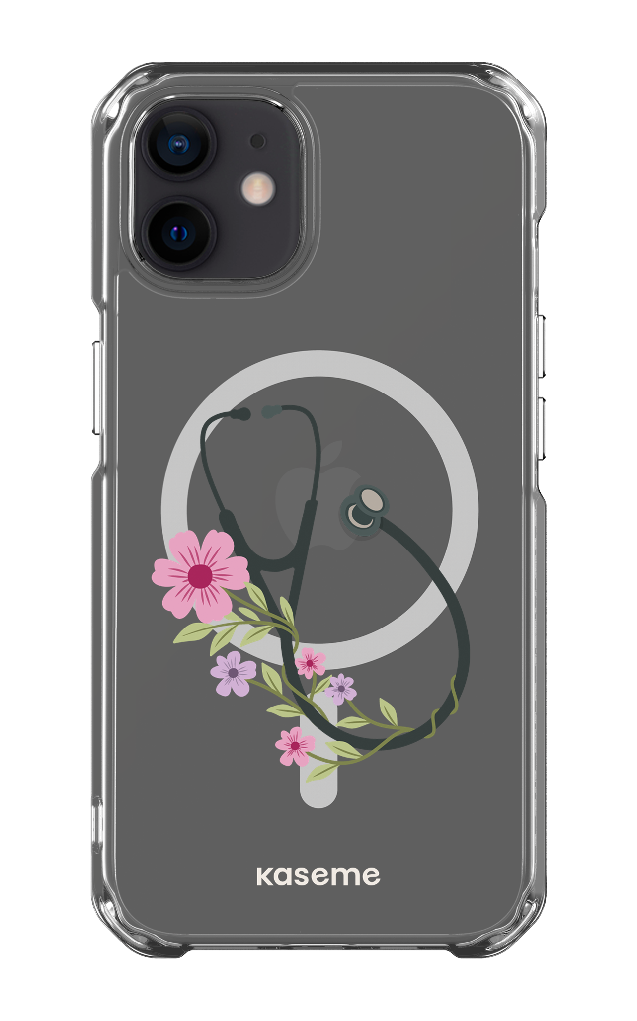iPhone 12 Clear Case - Magsafe Blossom Beat Clear Case -