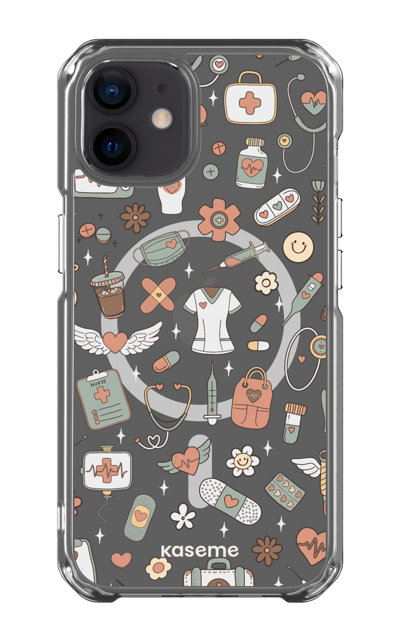 iPhone 12 Clear Case - Magsafe Code Clear Case -