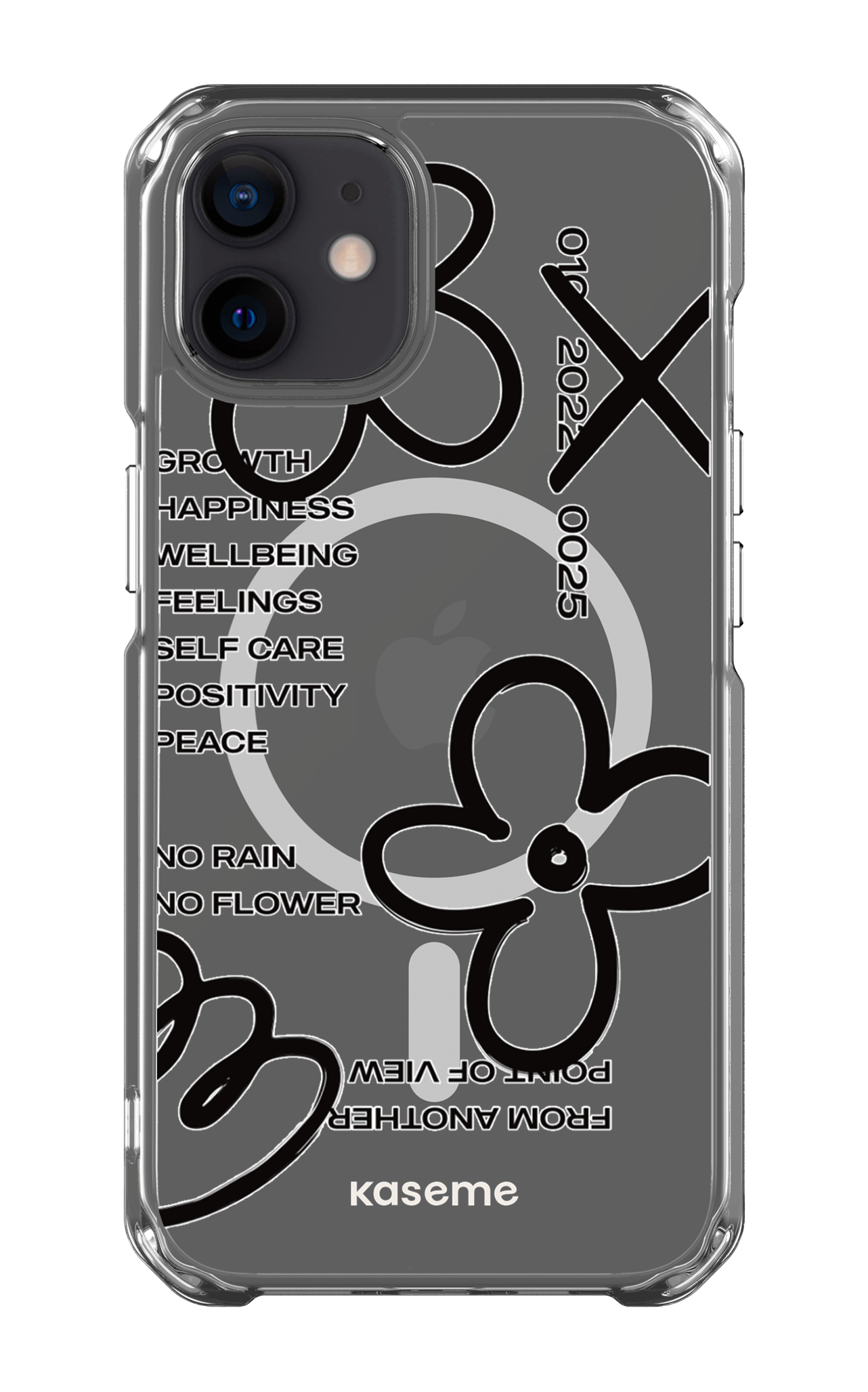 iPhone 12 Clear Case - Magsafe Feelings black Clear Case -