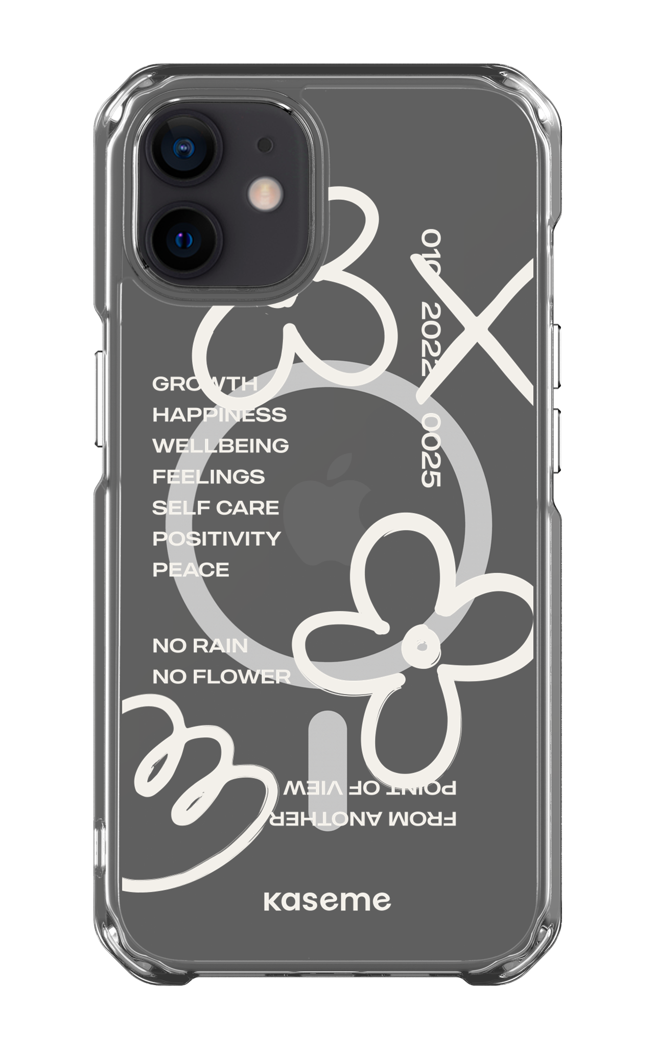 iPhone 12 Clear Case - Magsafe Feelings white Clear Case -