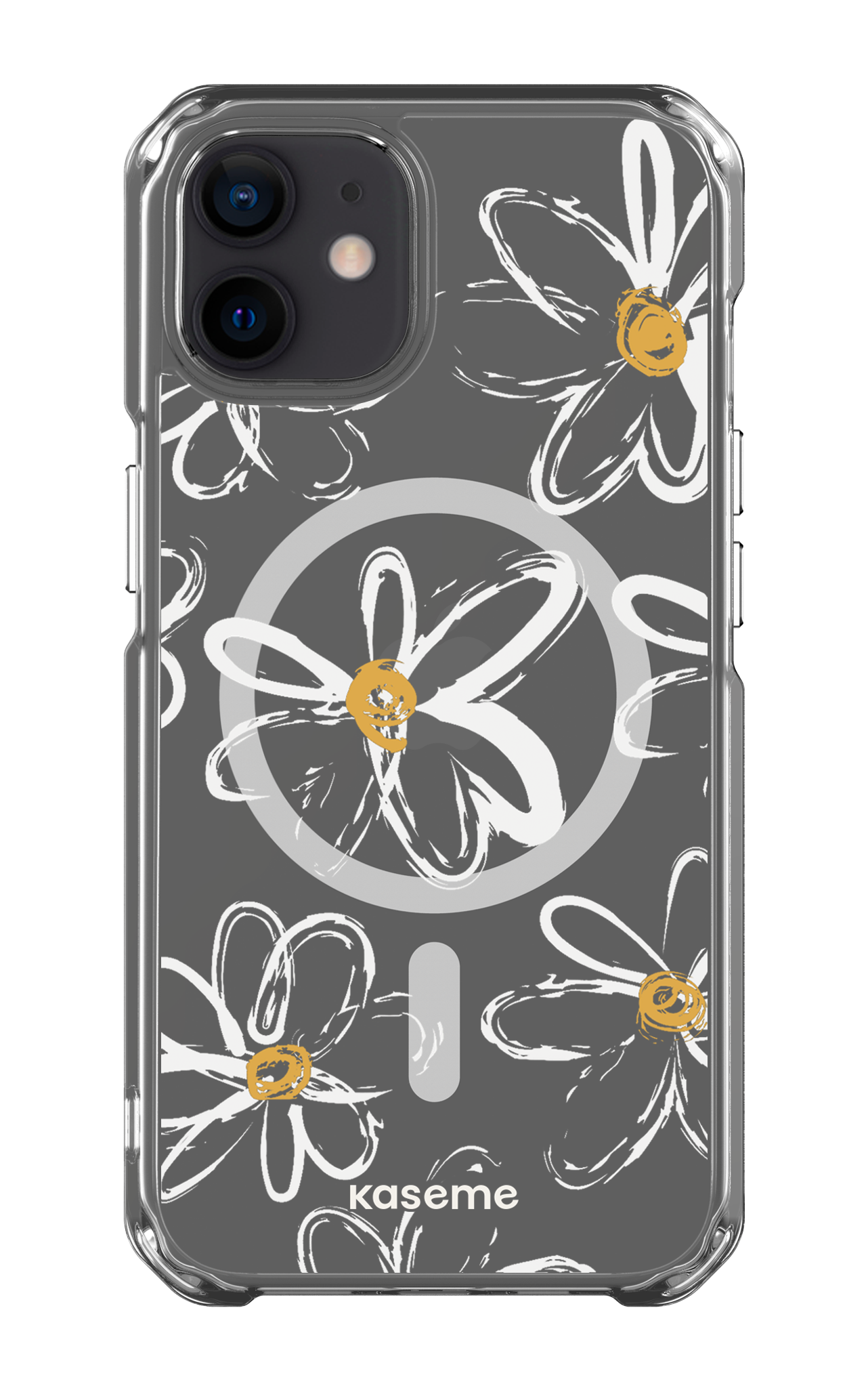 iPhone 12 Clear Case - Magsafe Give me flowers Clear Case -