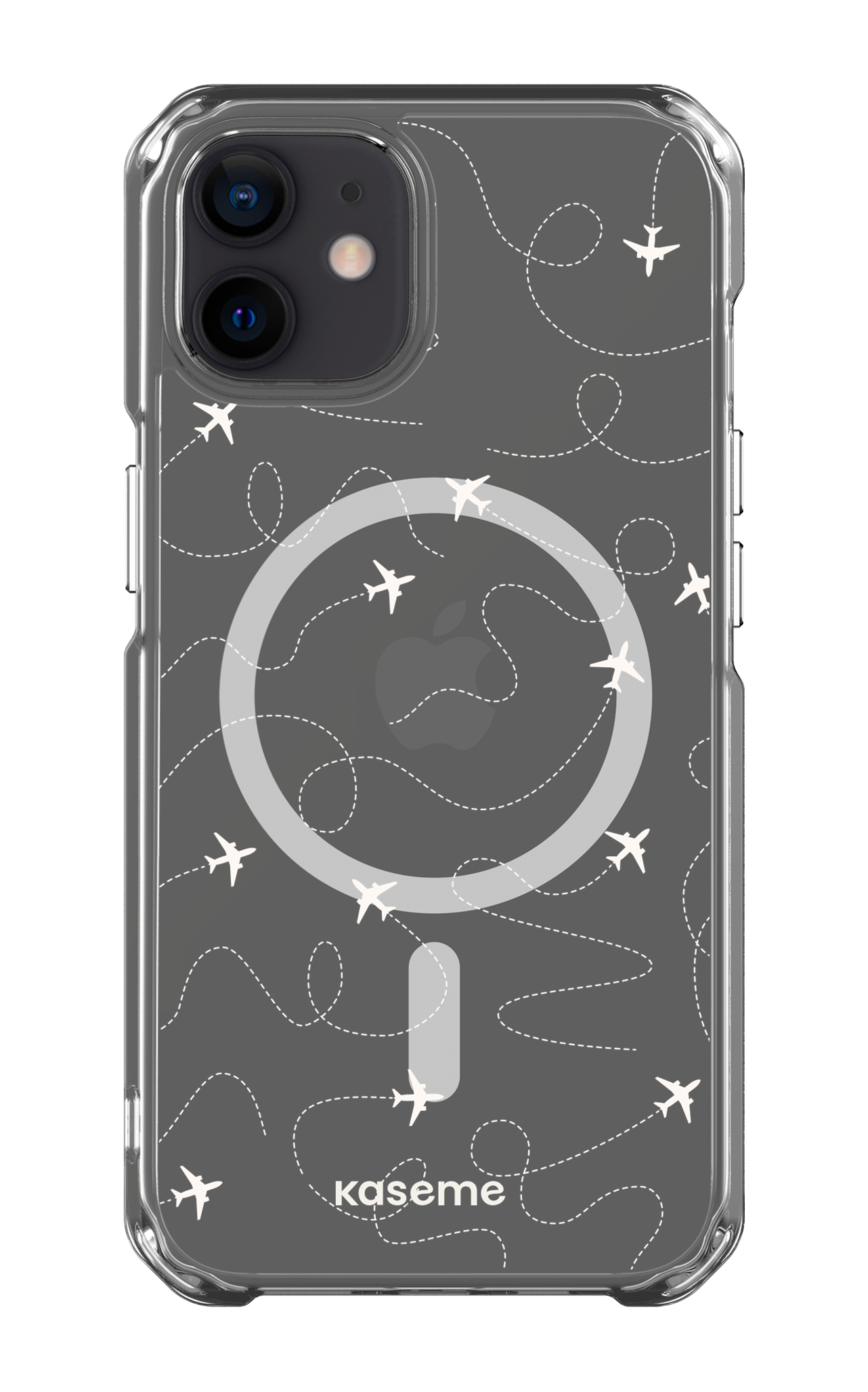 iPhone 12 Clear Case - Magsafe Globetrotter Clear Case -