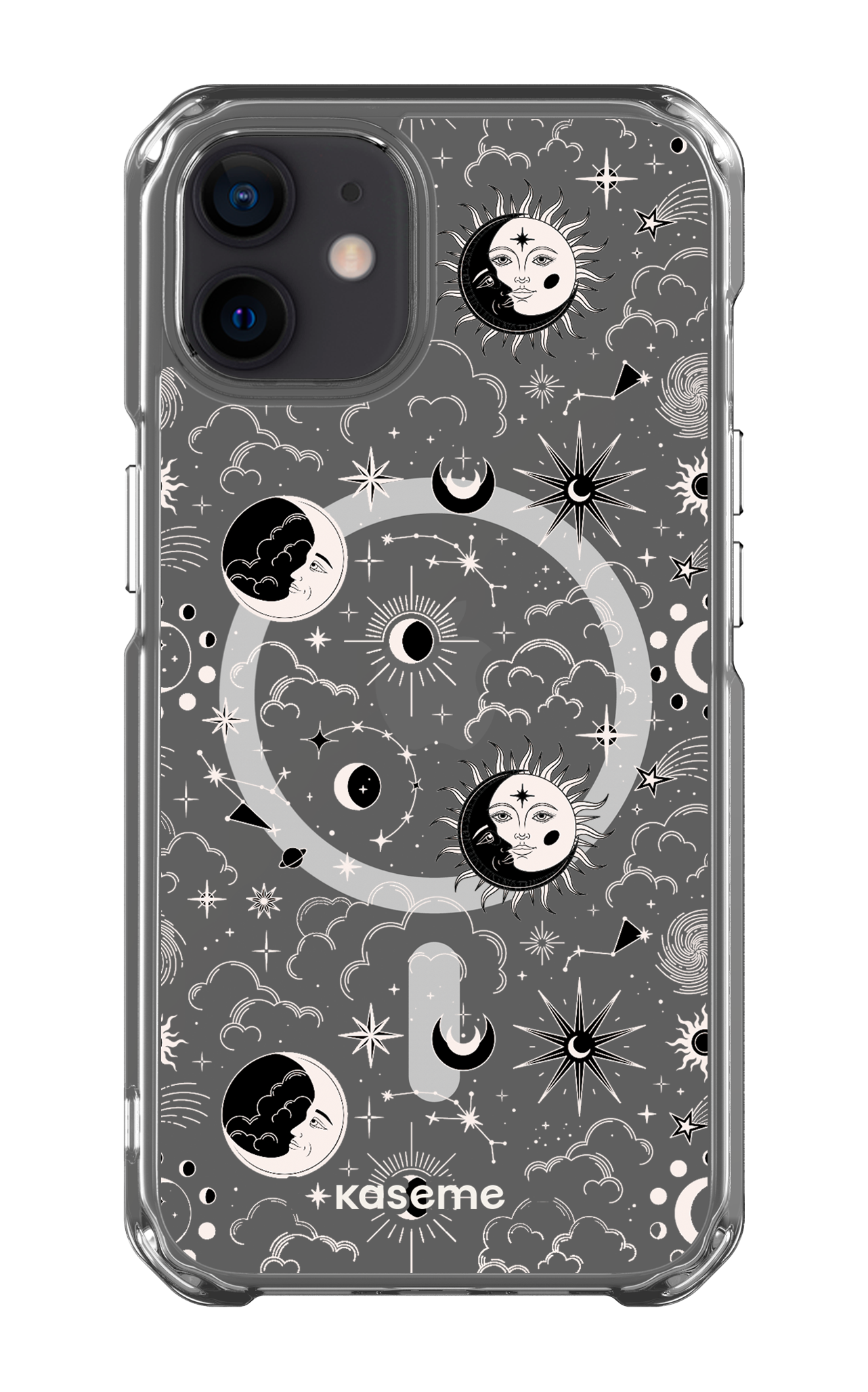 iPhone 12 Clear Case - Magsafe Milky Way White Clear Case -