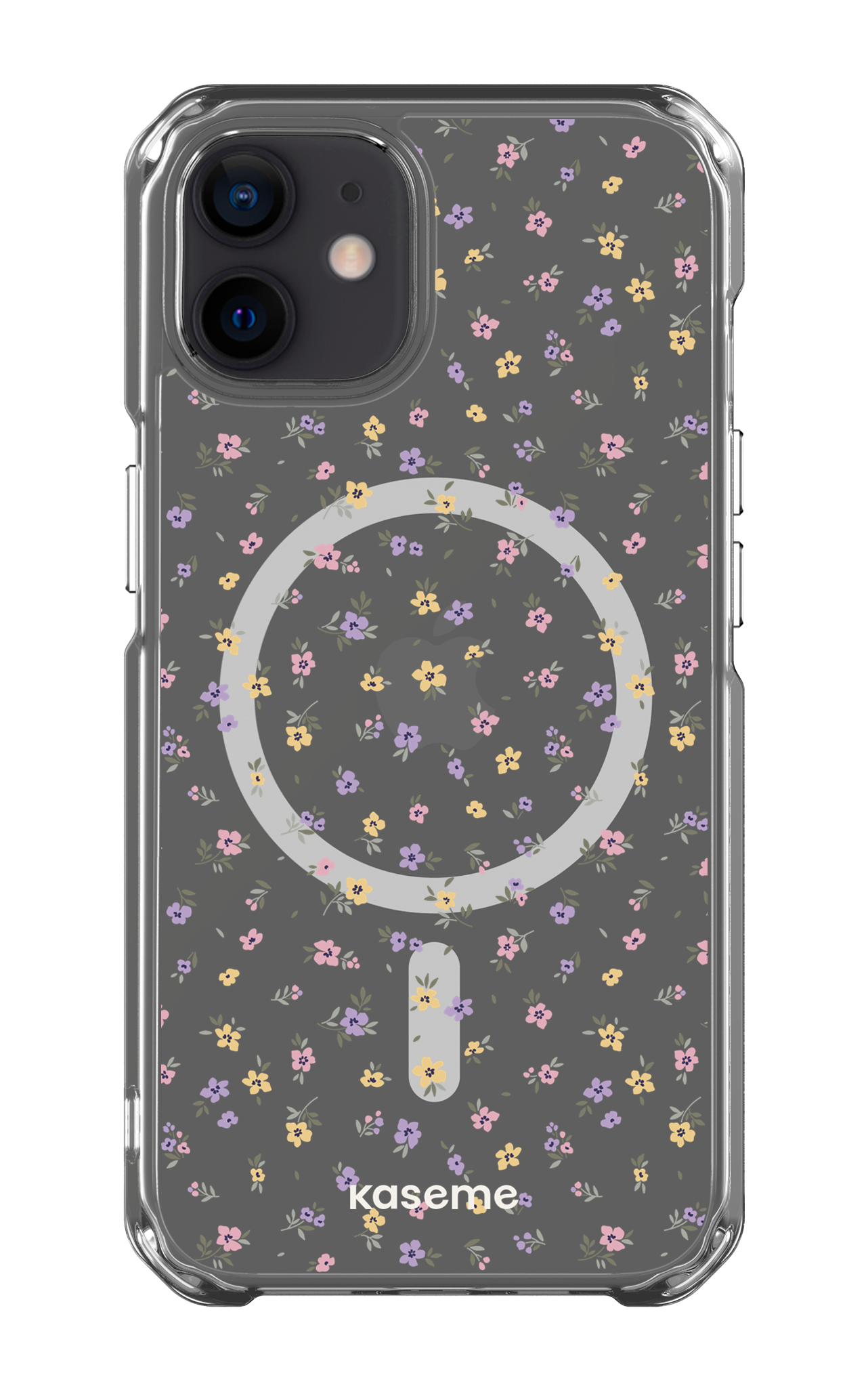 iPhone 12 Clear Case - Magsafe Porcelain Blossom Clear Case -