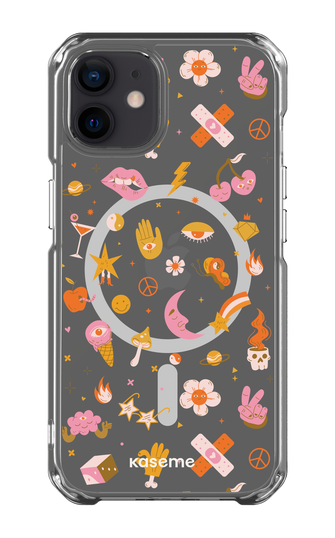 iPhone 12 Clear Case - Magsafe Psycho Clear Case -