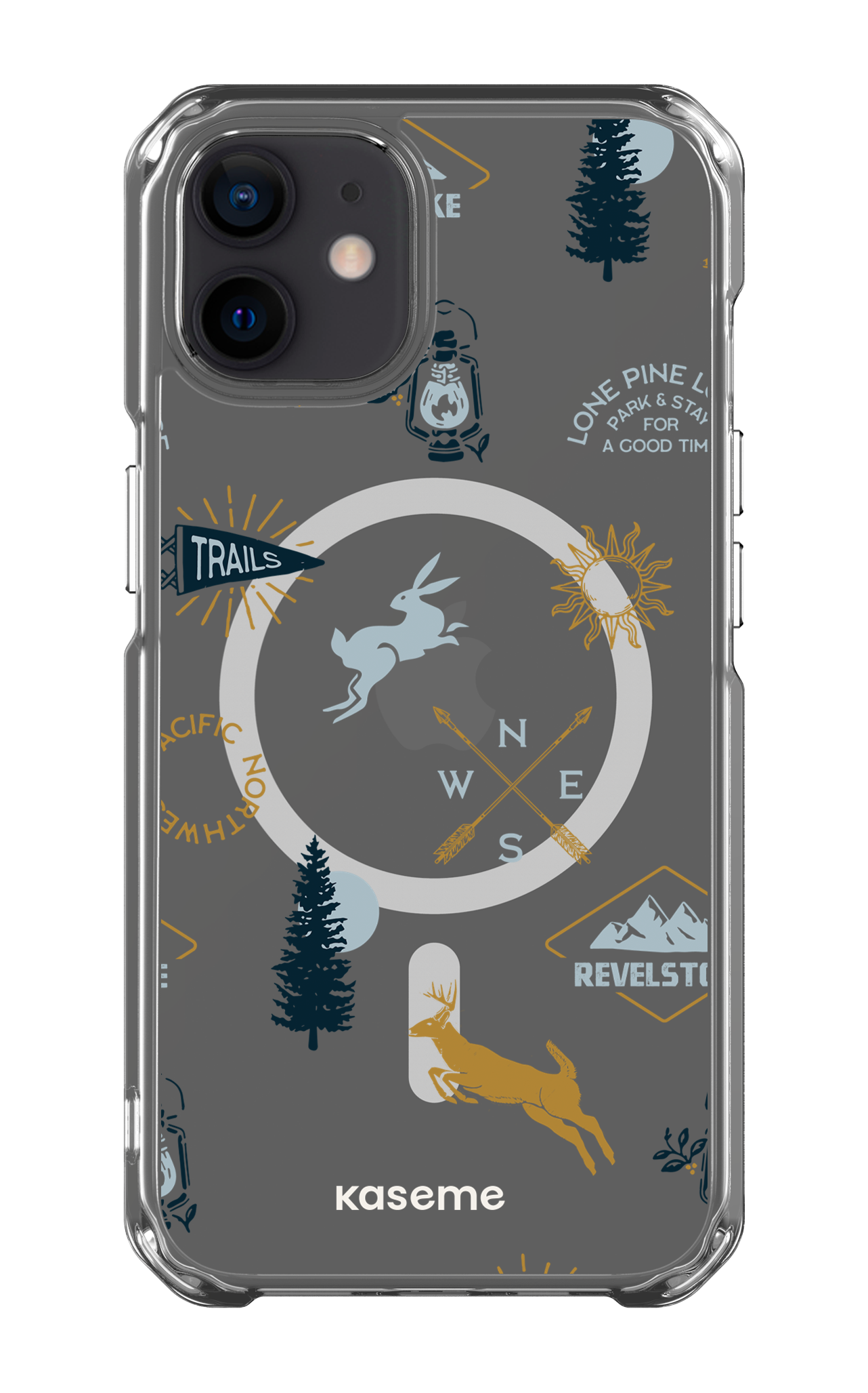 iPhone 12 Clear Case - Magsafe Revelstoke white Clear Case -