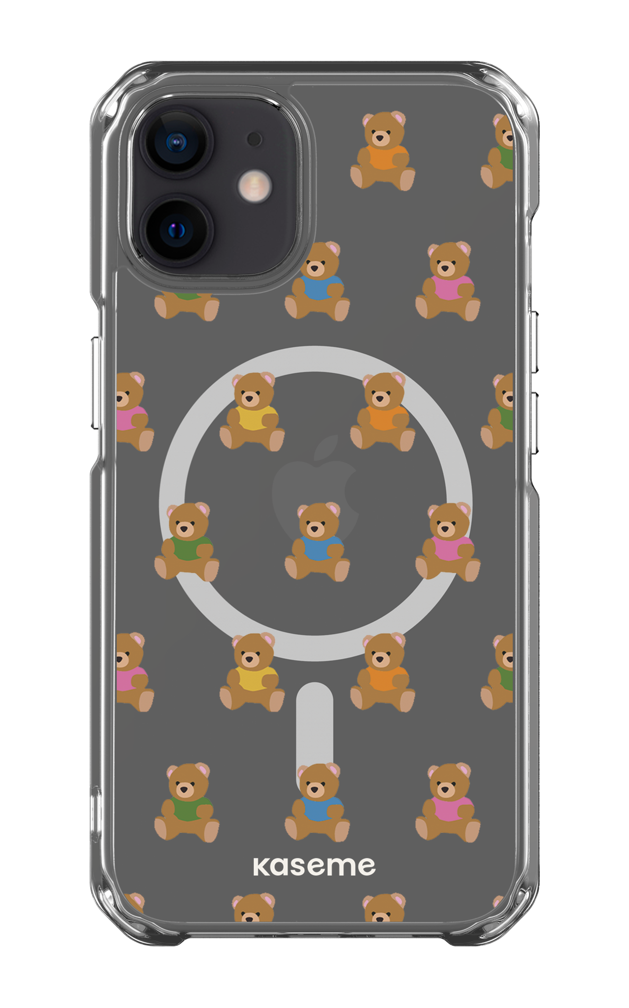 iPhone 12 Clear Case - Magsafe Teddy Clear Case -